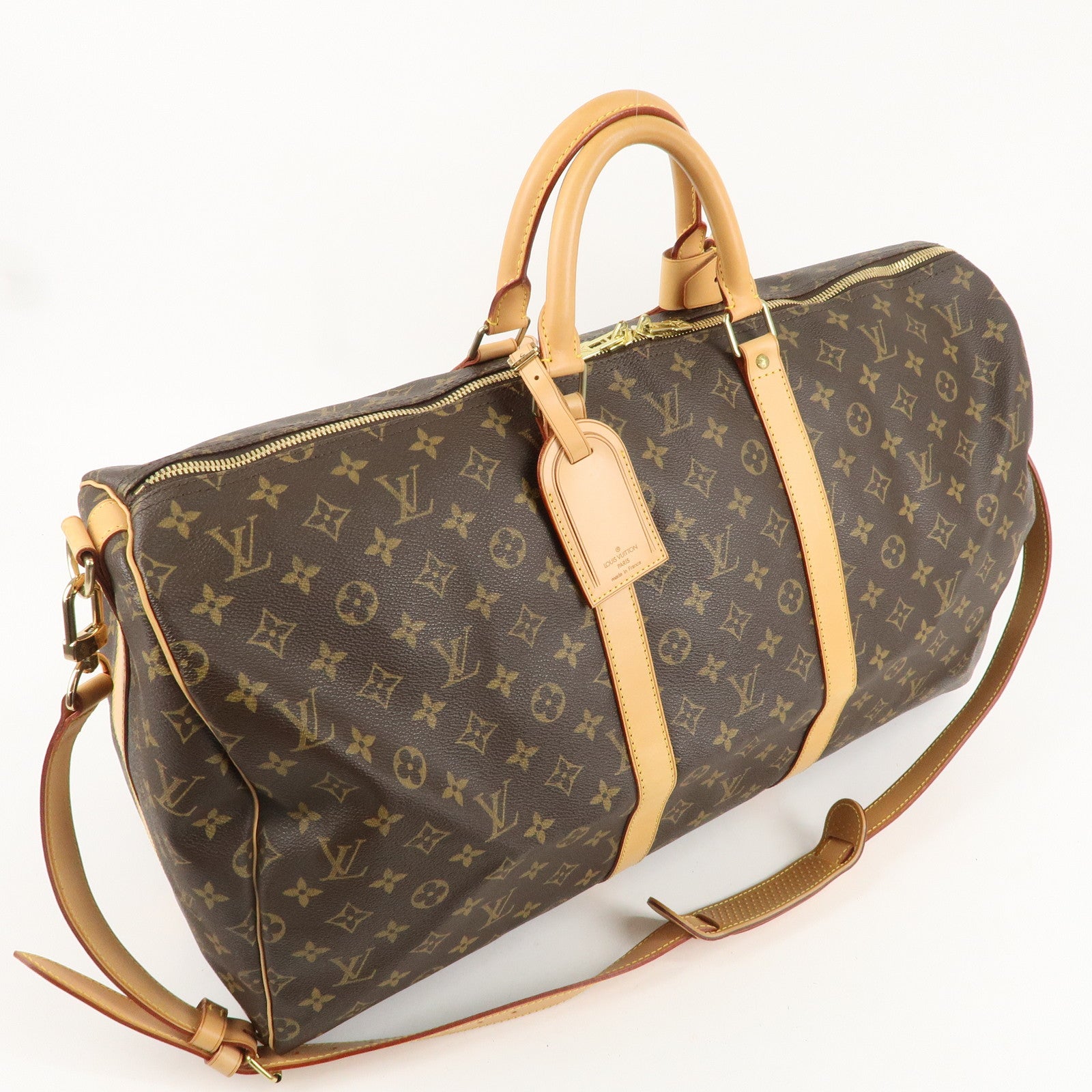 Louis Vuitton Monogram Keep All Bandouliere 55 Boston Bag M41414