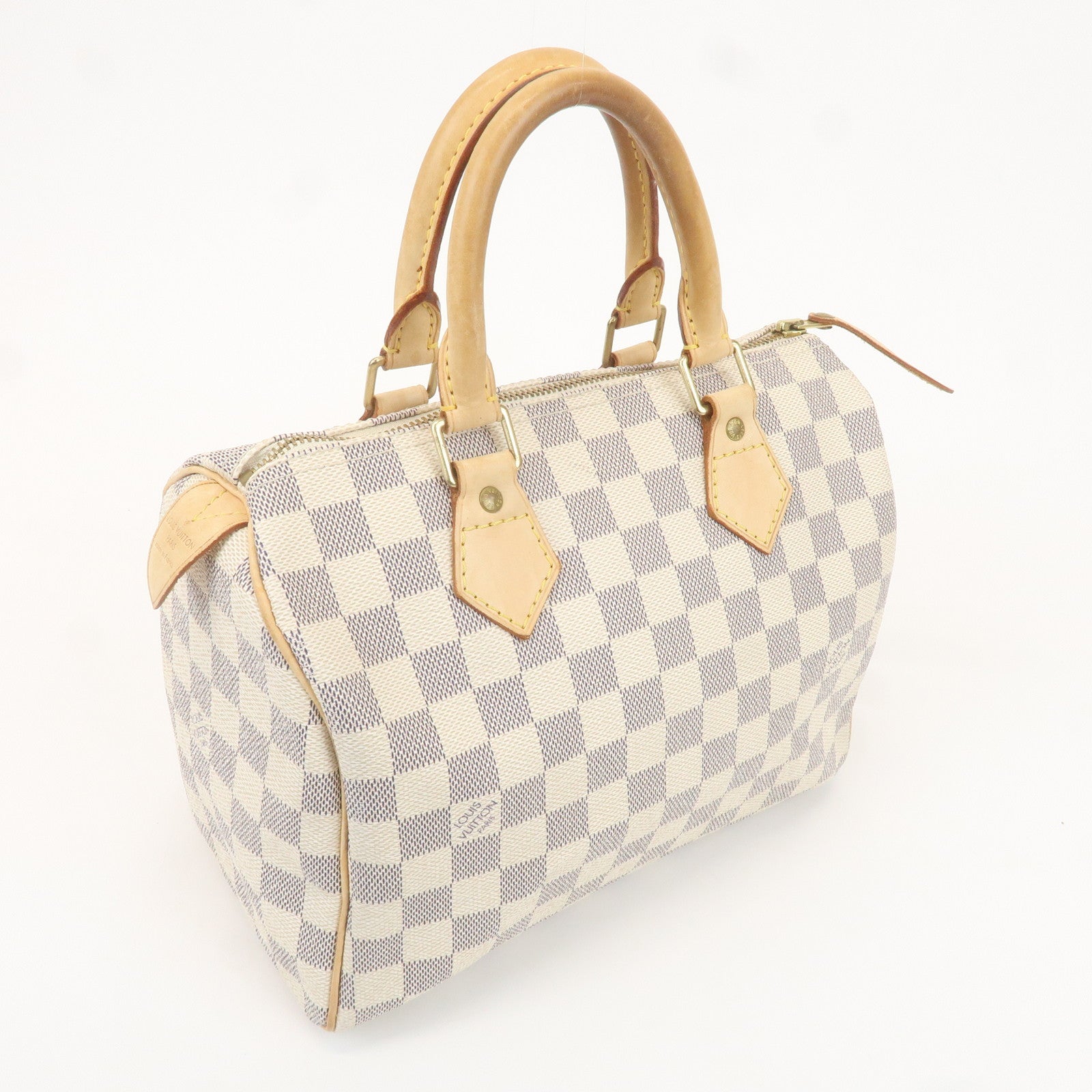 Louis Vuitton Damier Azur Speedy 25 Boston Hand Bag N41534