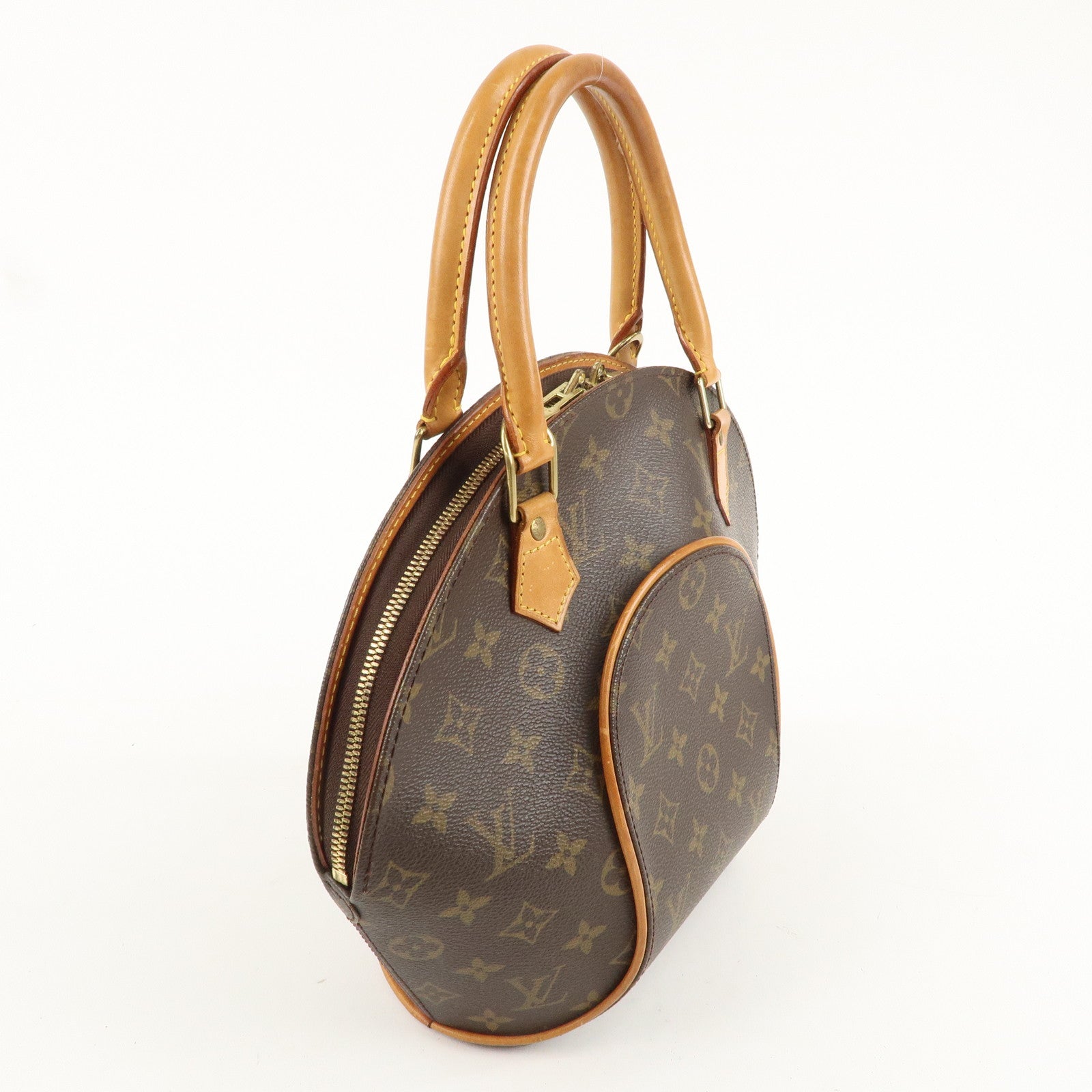 Louis Vuitton Monogram Ellipse PM Hand Bag Brown M51127