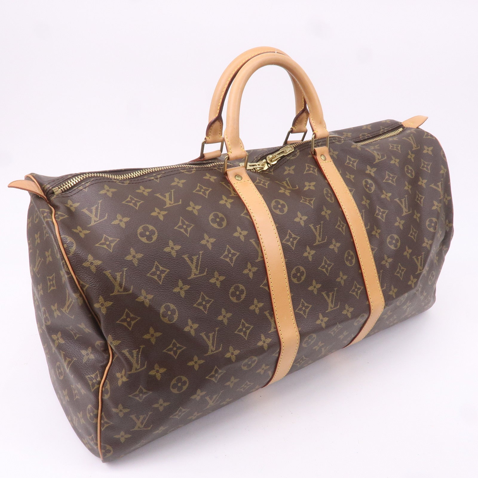 Louis Vuitton Monogram Keep All 55 Boston Bag Brown M41424