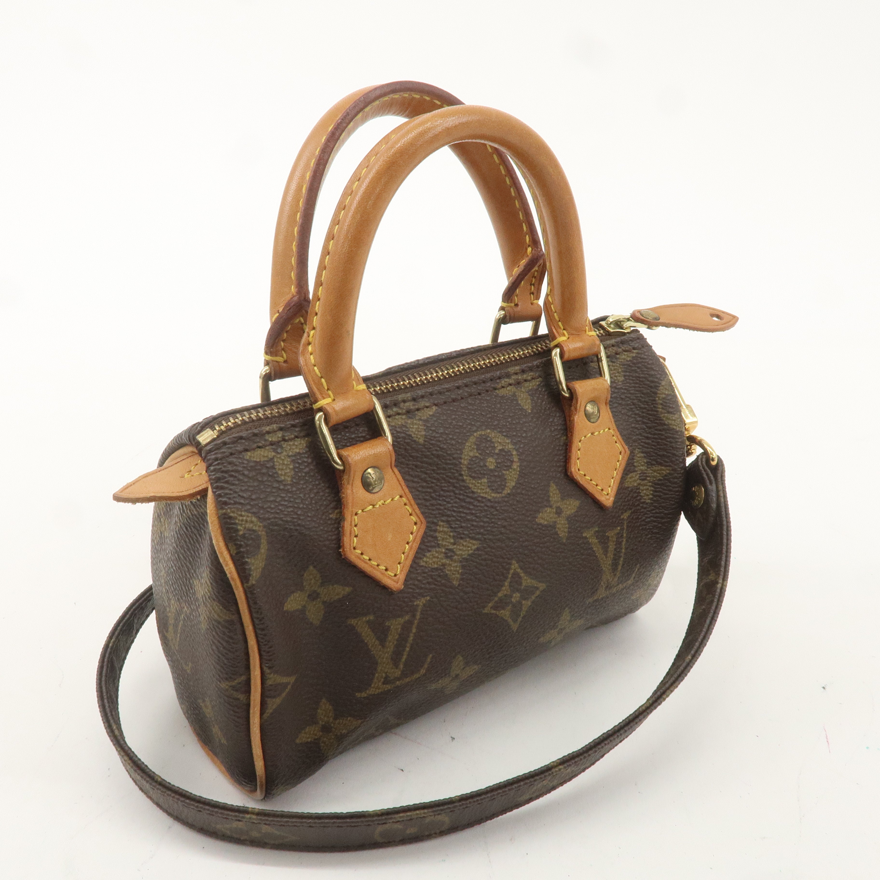 Louis Vuitton Monogram Mini Speedy 
Strap M41534 J75011