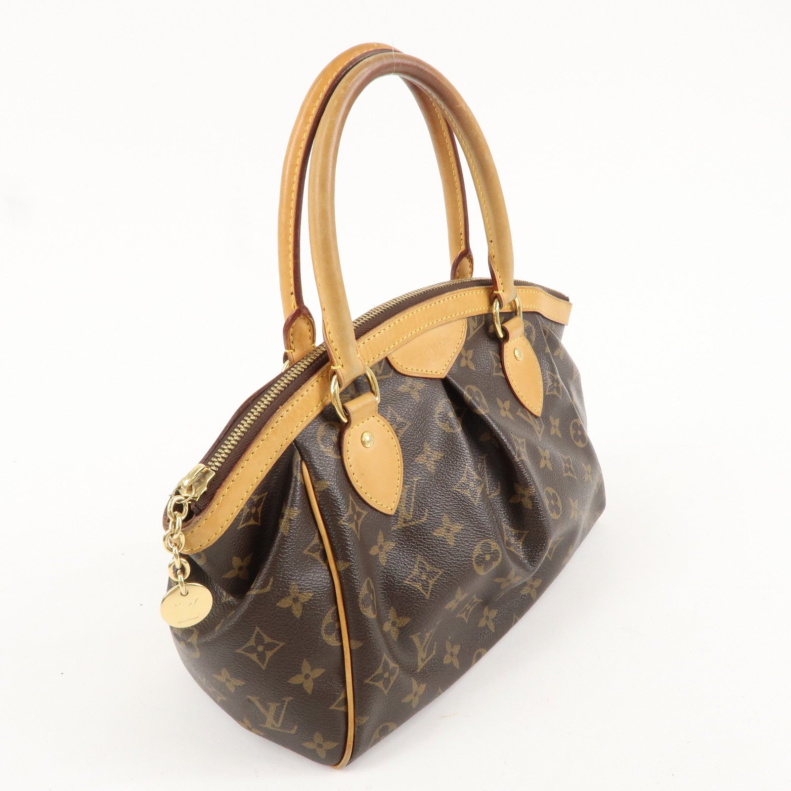 Louis Vuitton Monogram Tivoli PM Hand Bag Brown M40143