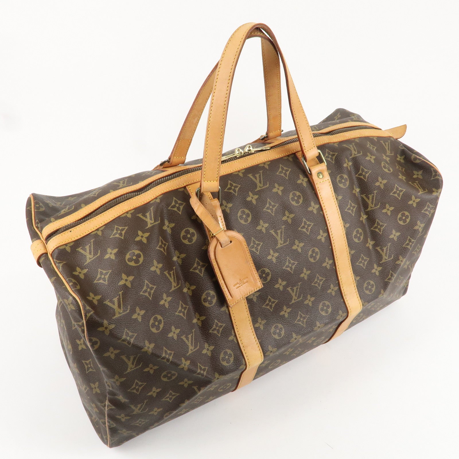 Louis Vuitton Monogram Sac Souple 55 Boston Bag Brown M41622