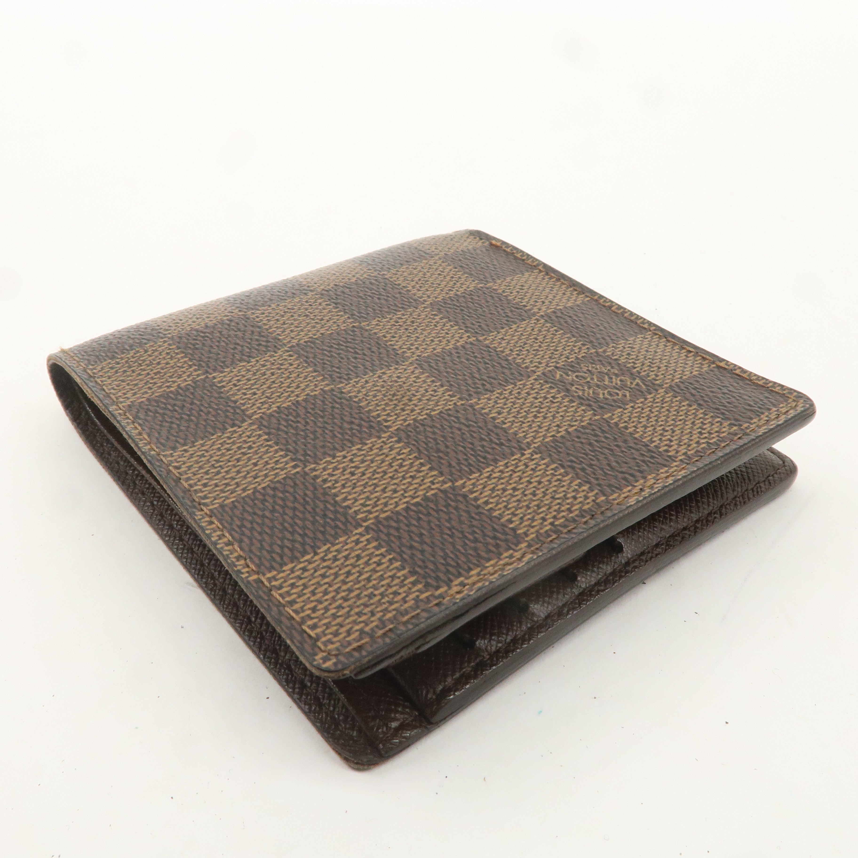 Louis Vuitton Damier Ebene Portefeuille Marco Wallet N61675