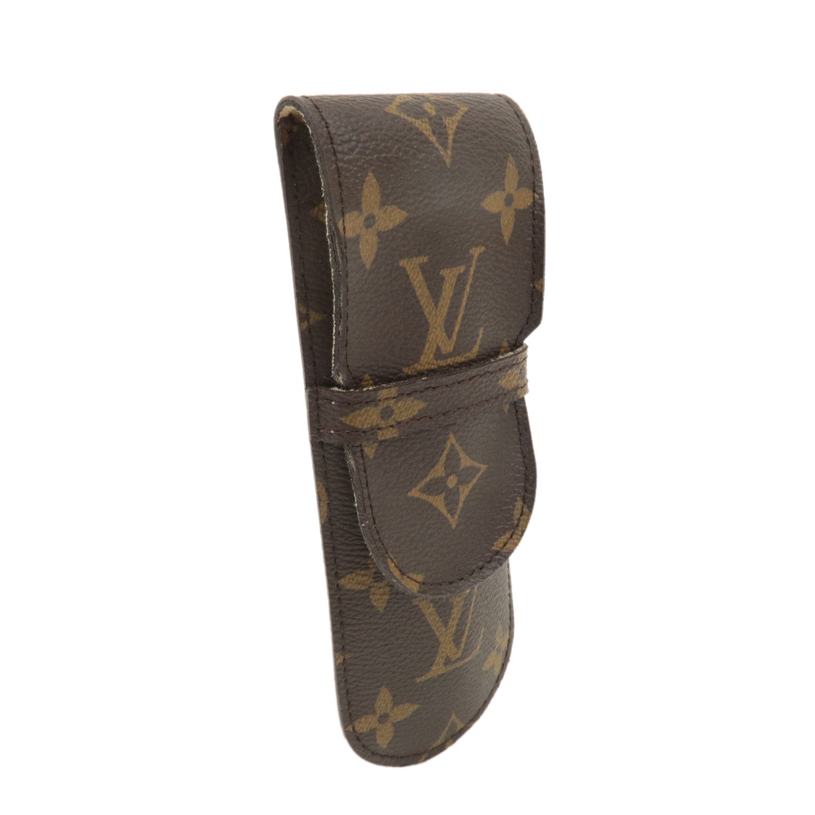 Louis Vuitton Monogram etui stylo Pen Case Brown M62990