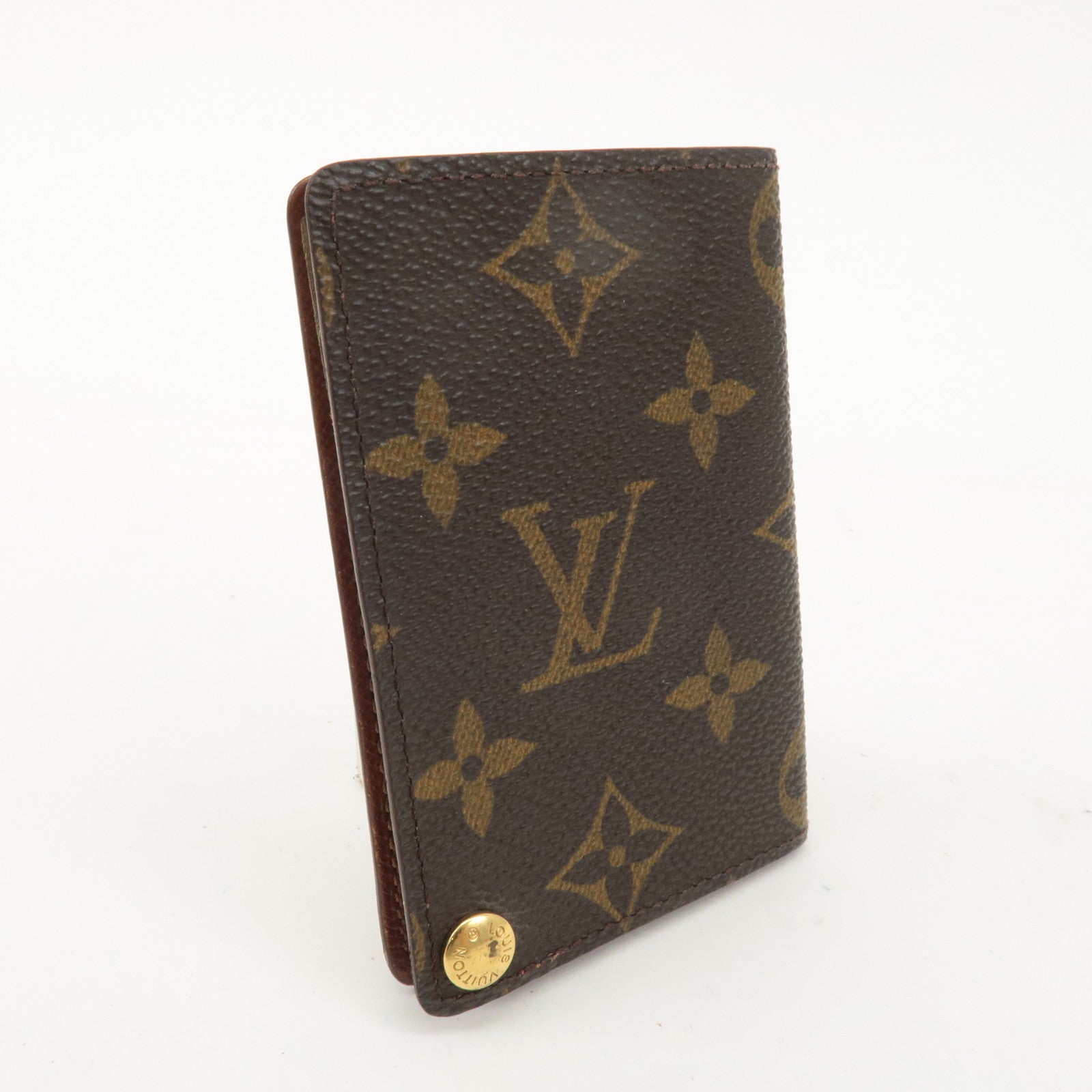 Louis Vuitton Monogram Porte Cartes Credit Pression Brown M60937