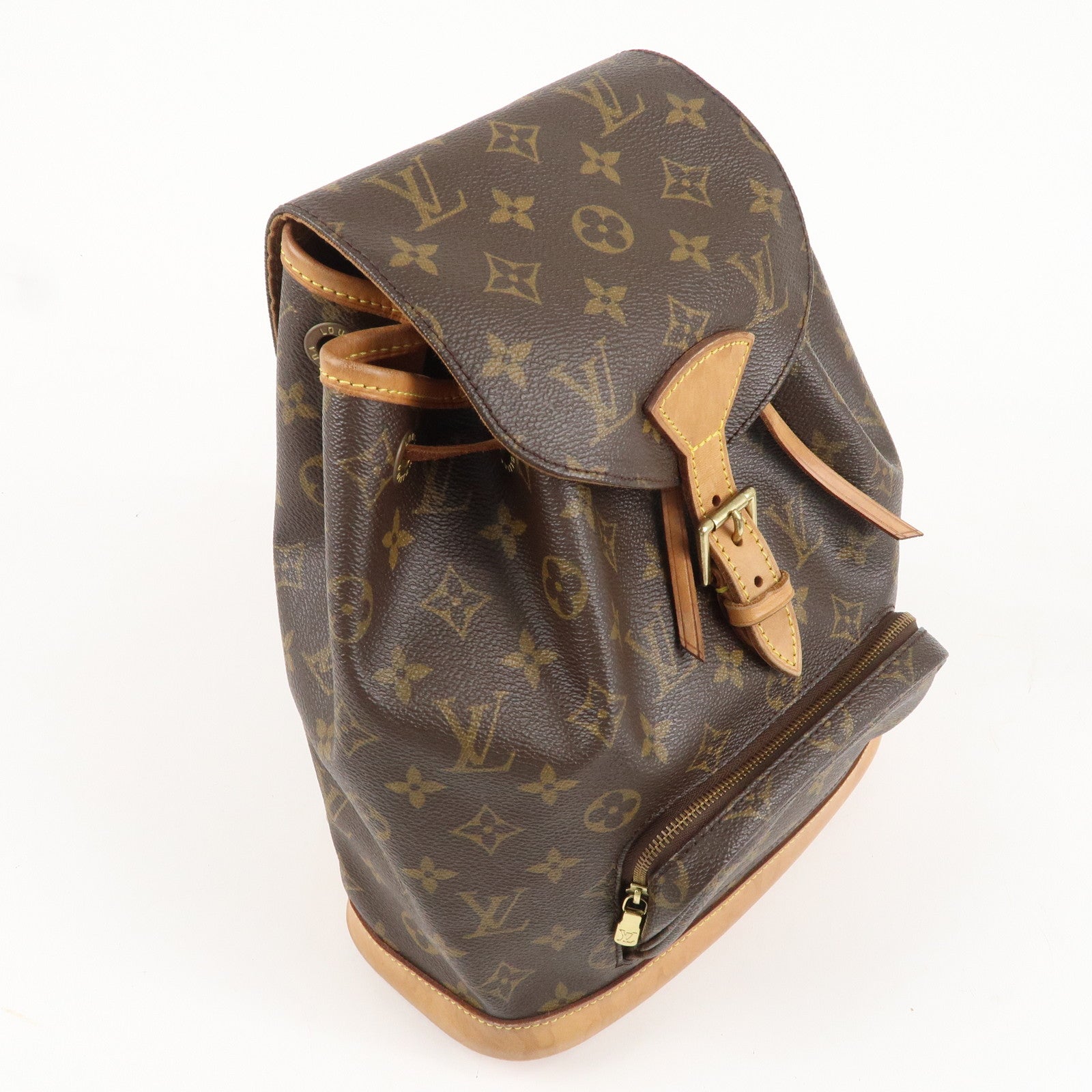 Louis Vuitton Monogram Montsouris MM Back Pack Bag Brown M51136