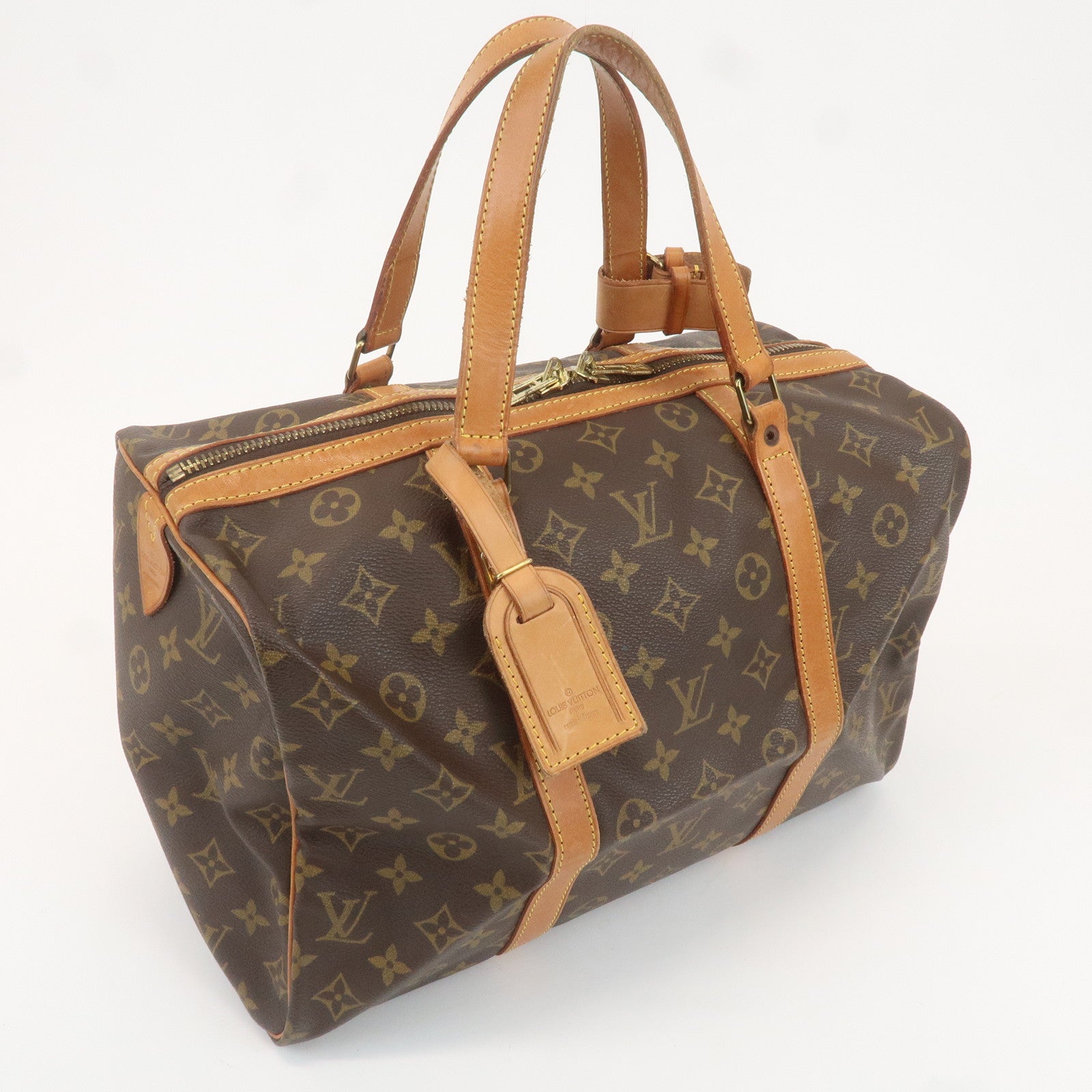 Louis Vuitton Monogram Sac Souple 35 Boston Bag M41626