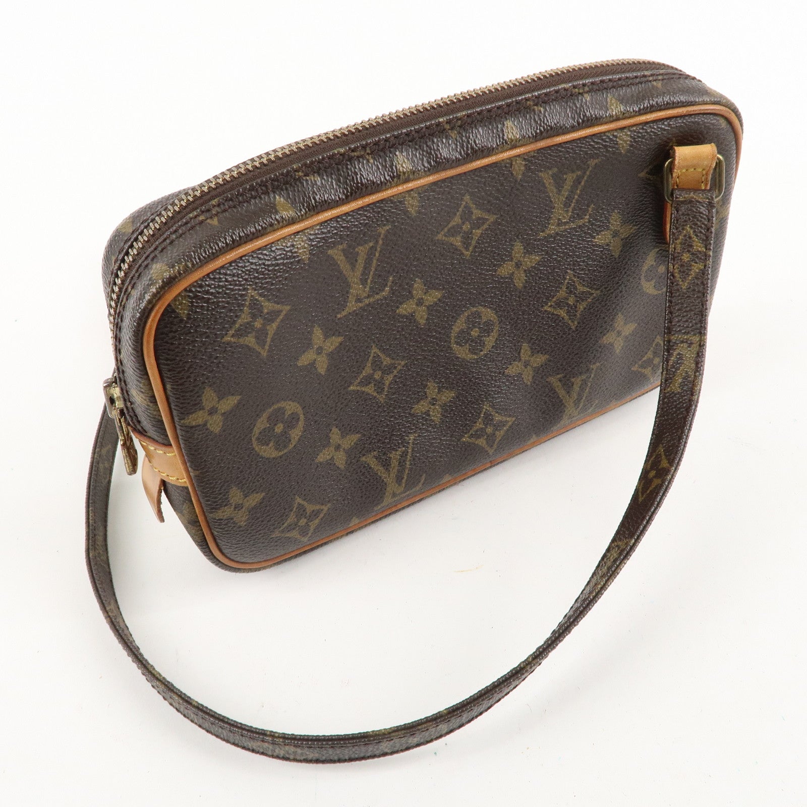 Louis Vuitton Monogram Pochette Marly Bandouliere Brown M51828