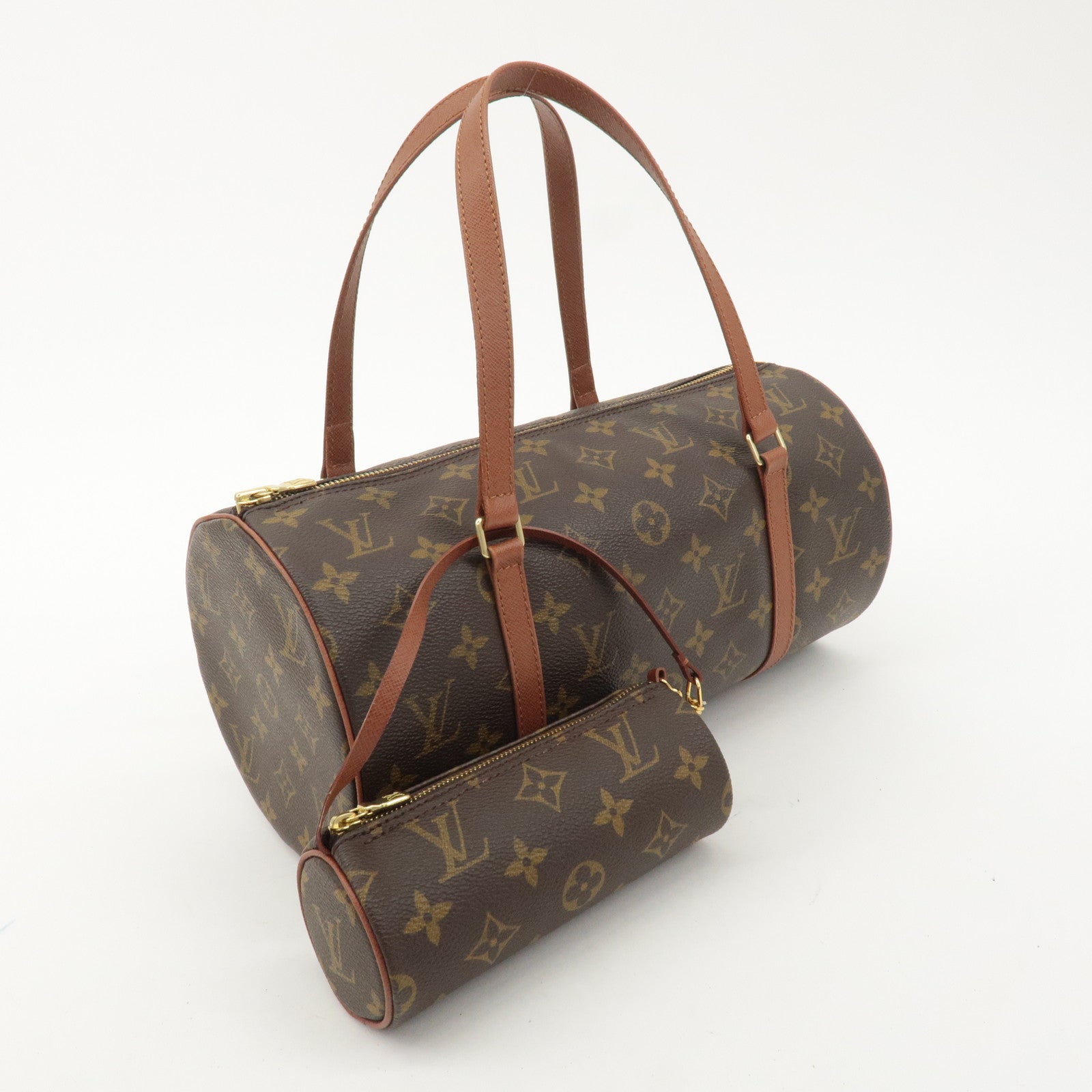 Louis Vuitton Monogram Papillon 30 Hand Bag 
Pouch M51365