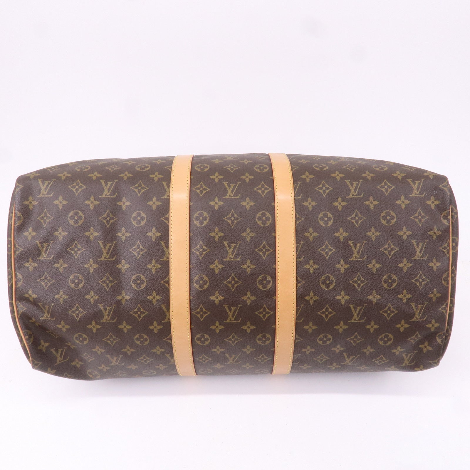 Louis Vuitton Monogram Keep All 55 Boston Bag Brown M41424