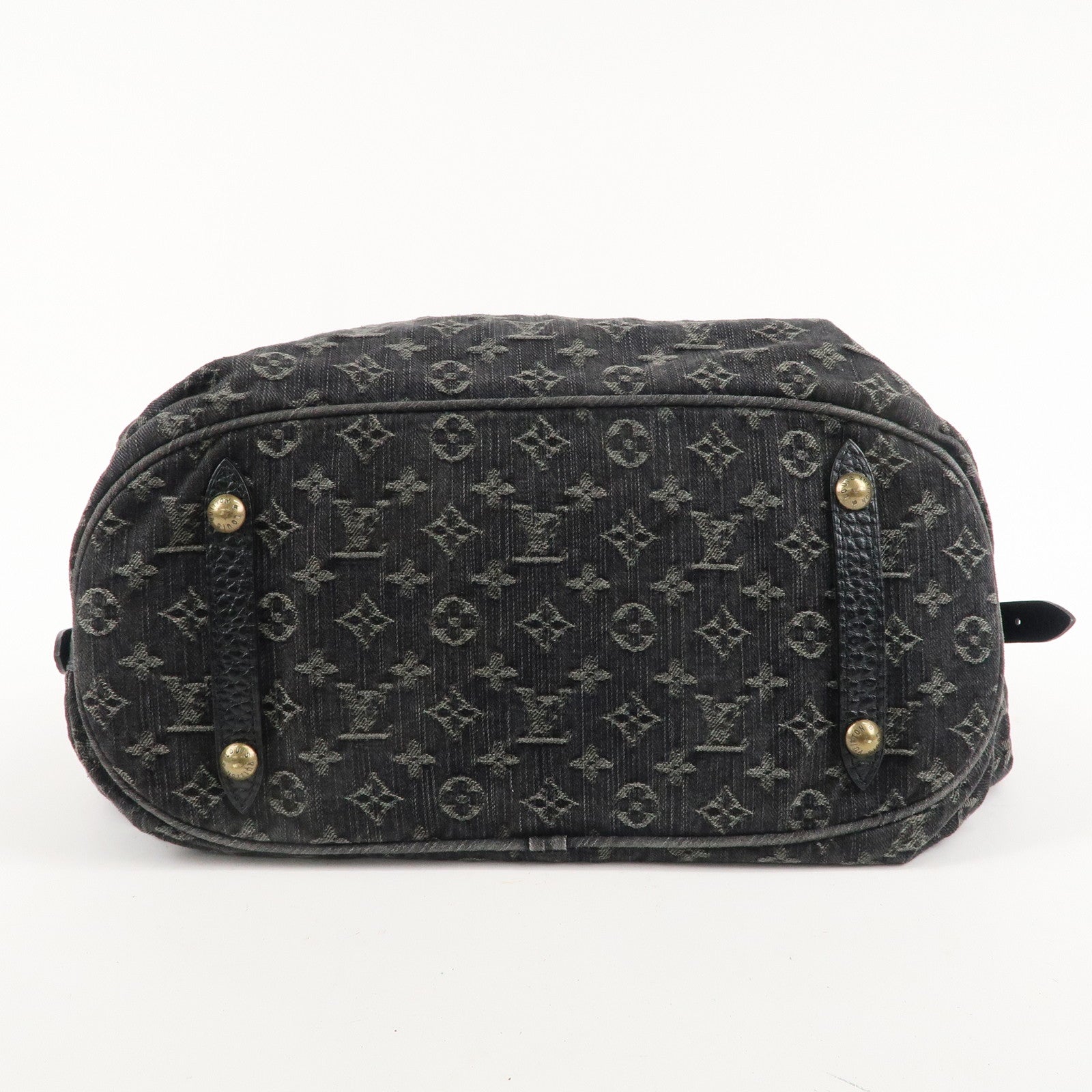 Louis Vuitton Monogram Denim XL Shoulder Bag Black M95510