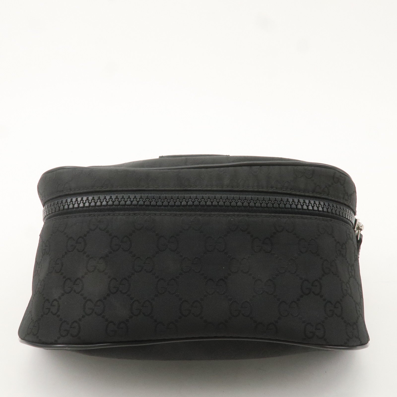 GUCCI Sherry GG Nylon Body Bag Waist Bag Black 449182