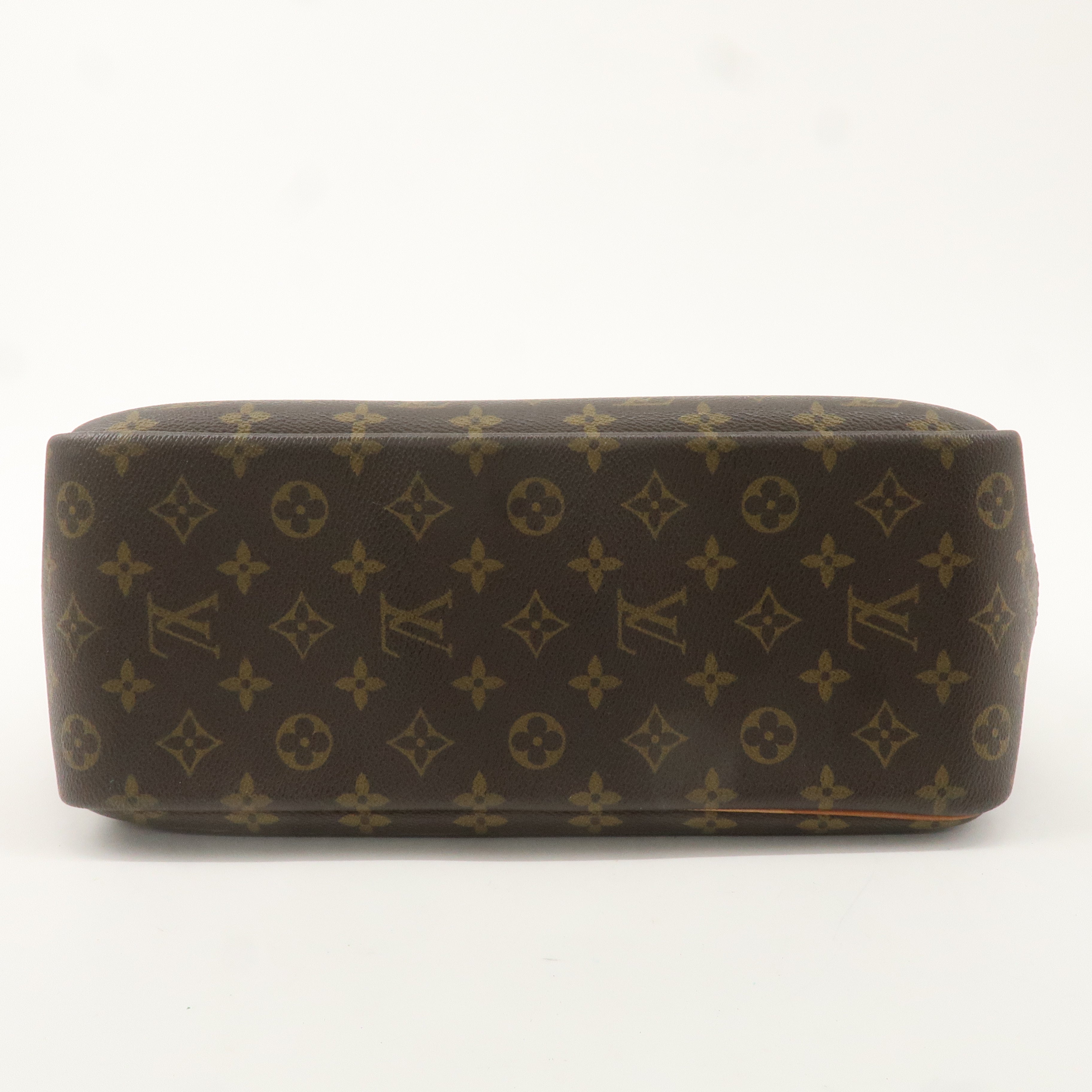 Louis Vuitton Monogram Deauville Hand Bag Brown M47270