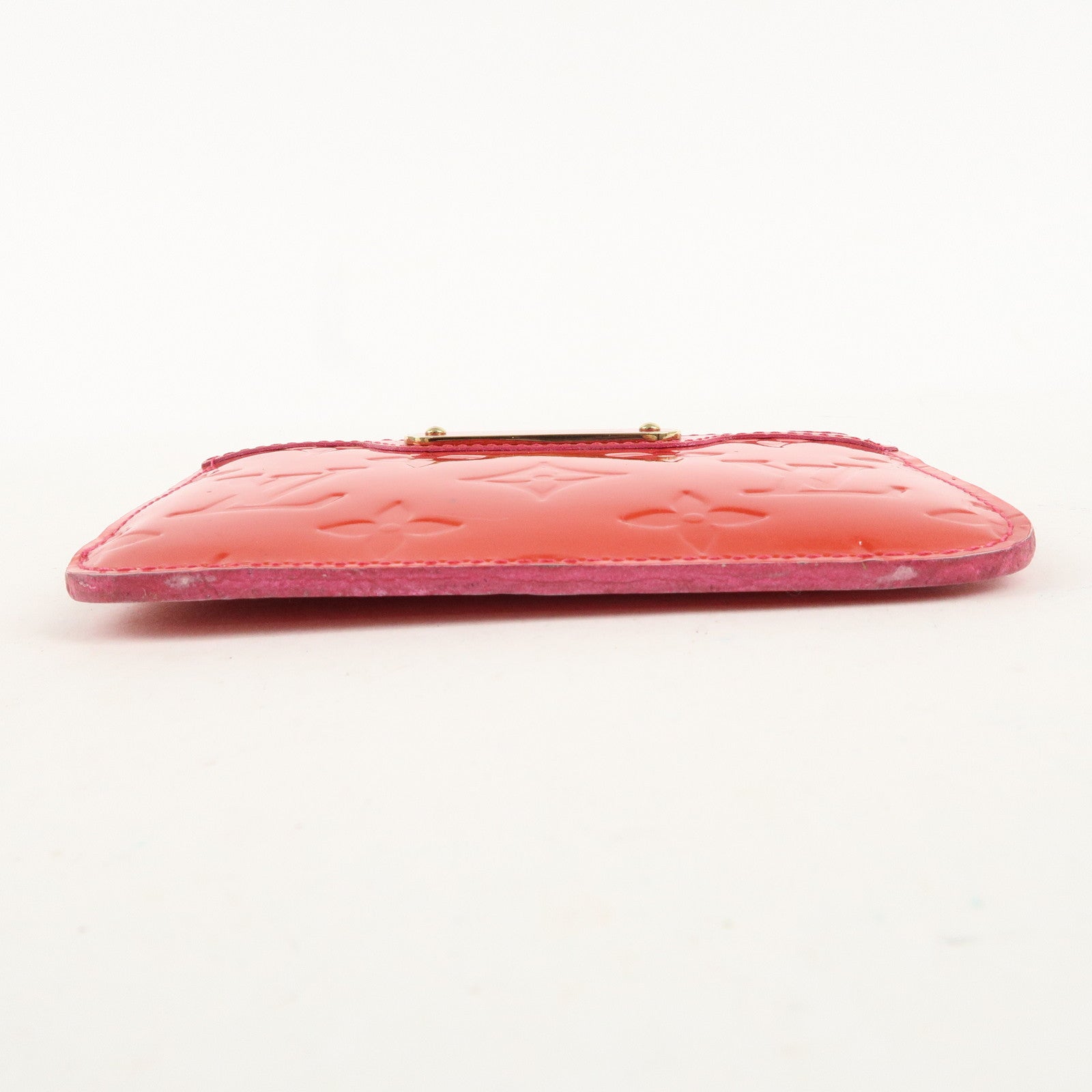 Louis Vuitton Vernis Pochette Cles NM Coin Case Rose Pop M93637