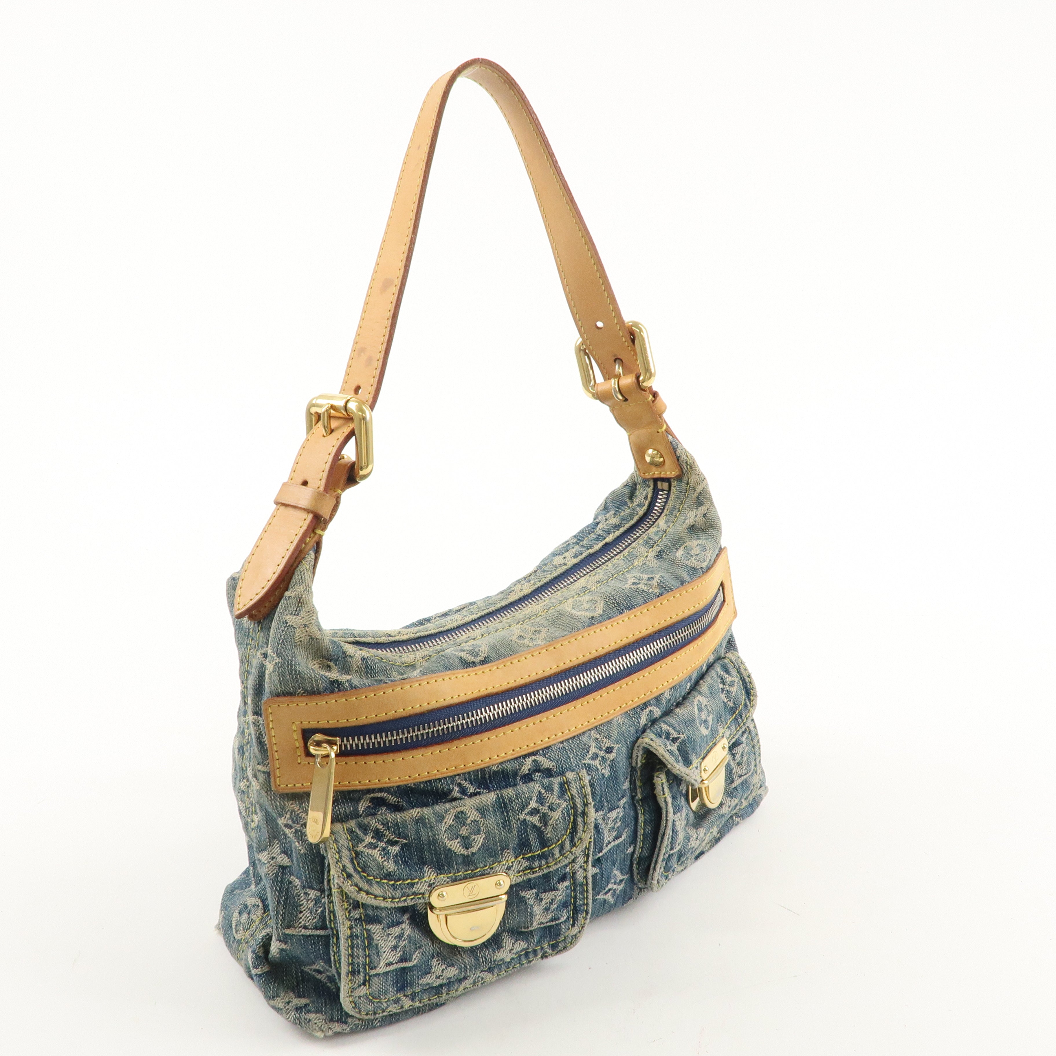 Louis Vuitton Monogram Denim Baggy PM Shoulder Bag M95049