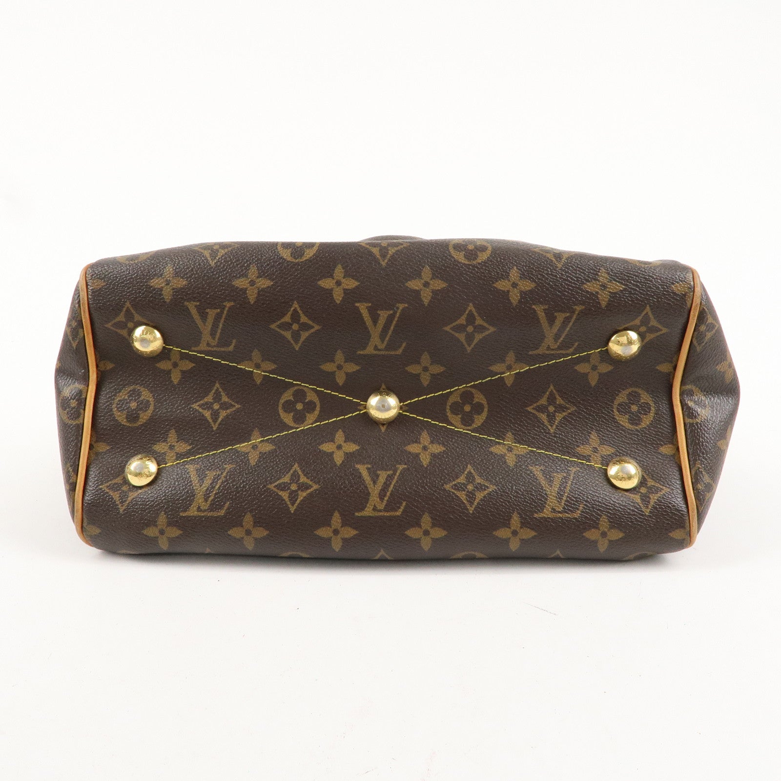 Louis Vuitton Monogram Tivoli PM Hand Bag Brown M40143