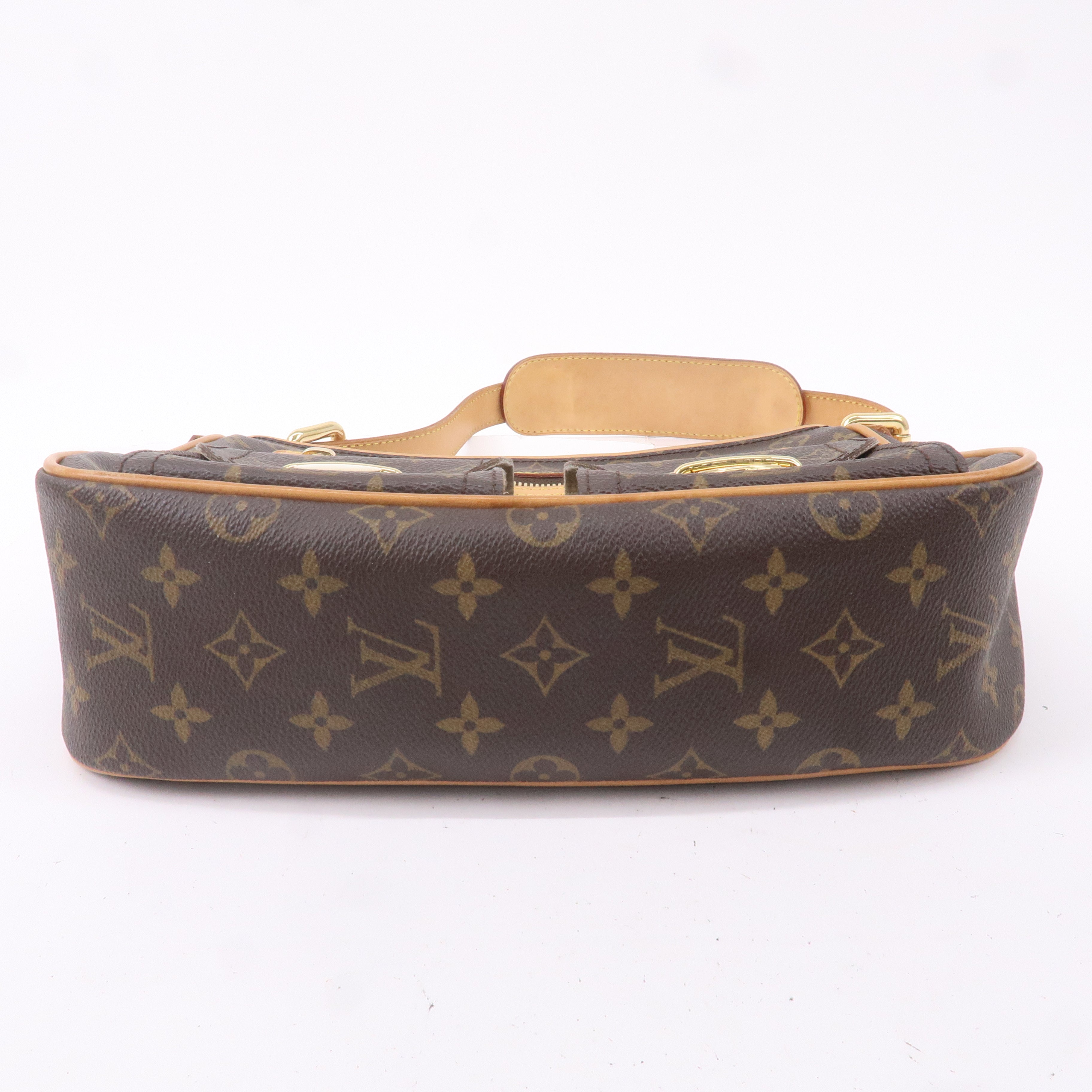 Louis Vuitton Monogram Hudson GM Shoulder Bag Brown M40045