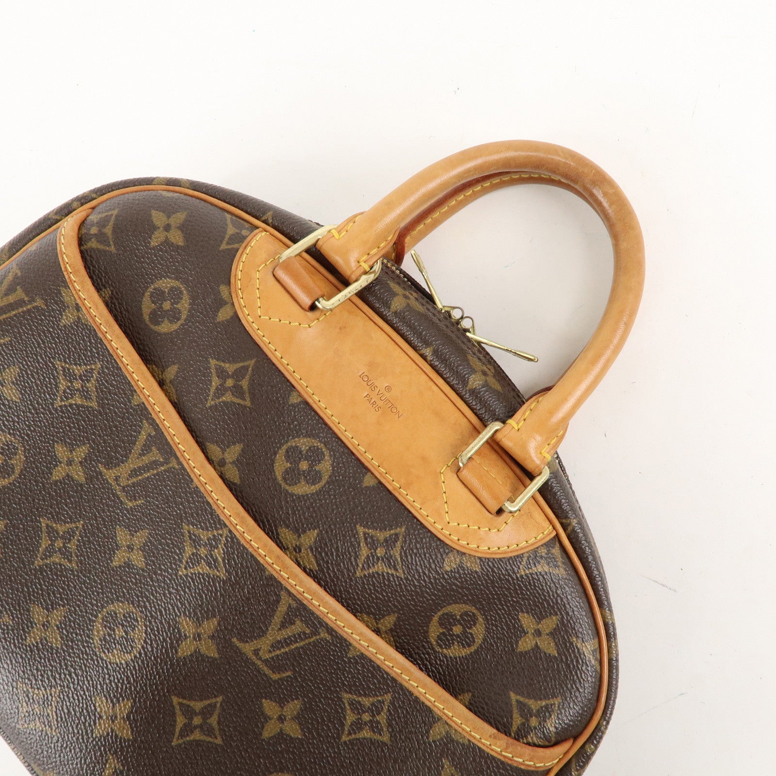 Louis Vuitton Monogram Trouville Hand Bag Brown M42228