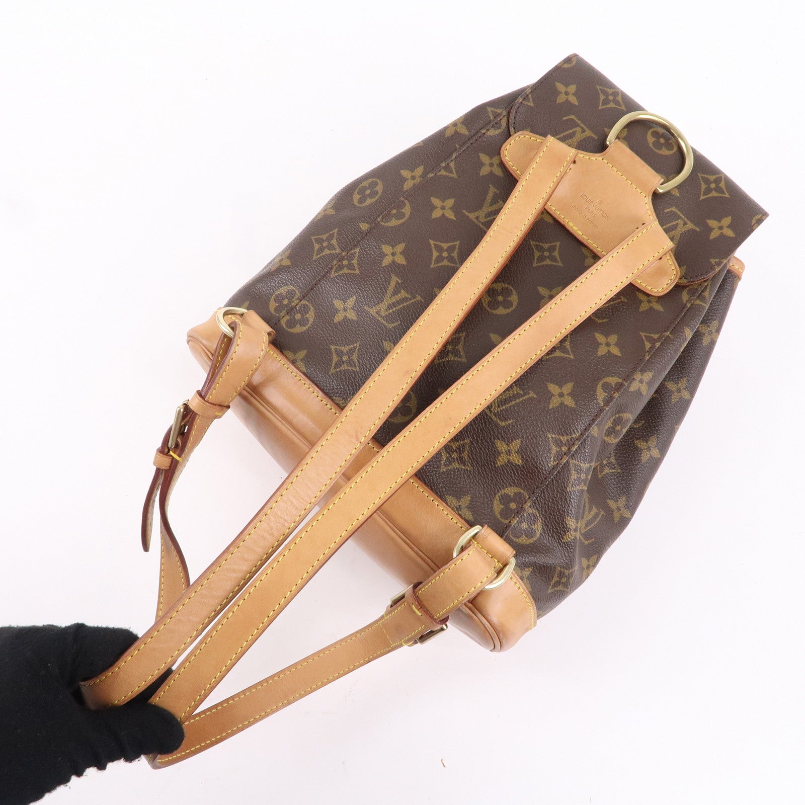 Louis Vuitton Monogram Montsouris MM Back Pack Backpack  M51136