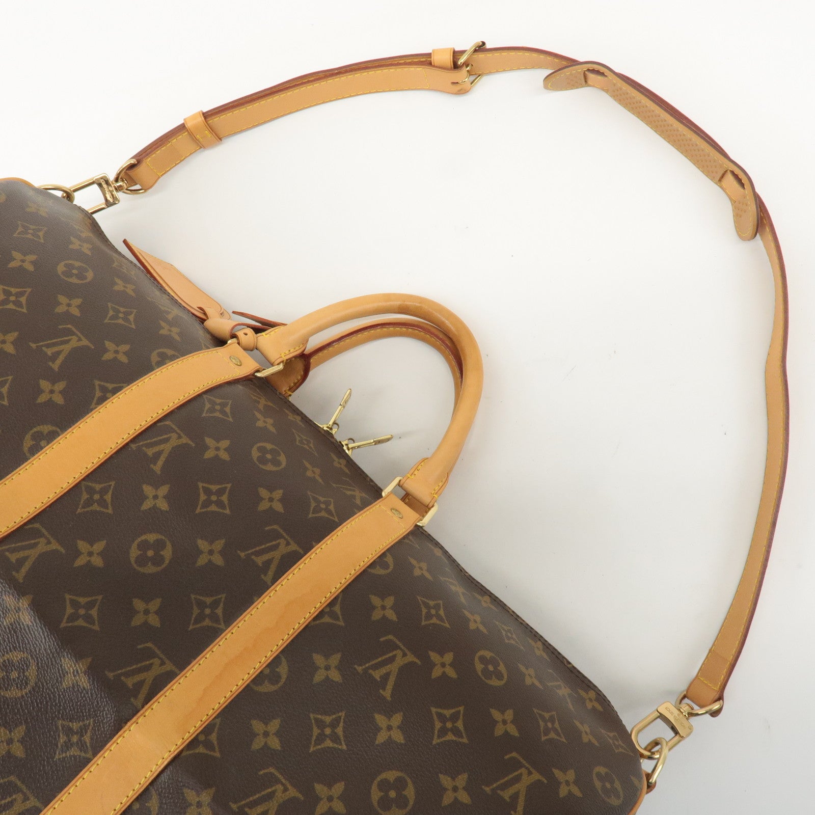 Louis Vuitton Monogram Keep All 50 Boston Bag Brown M41416