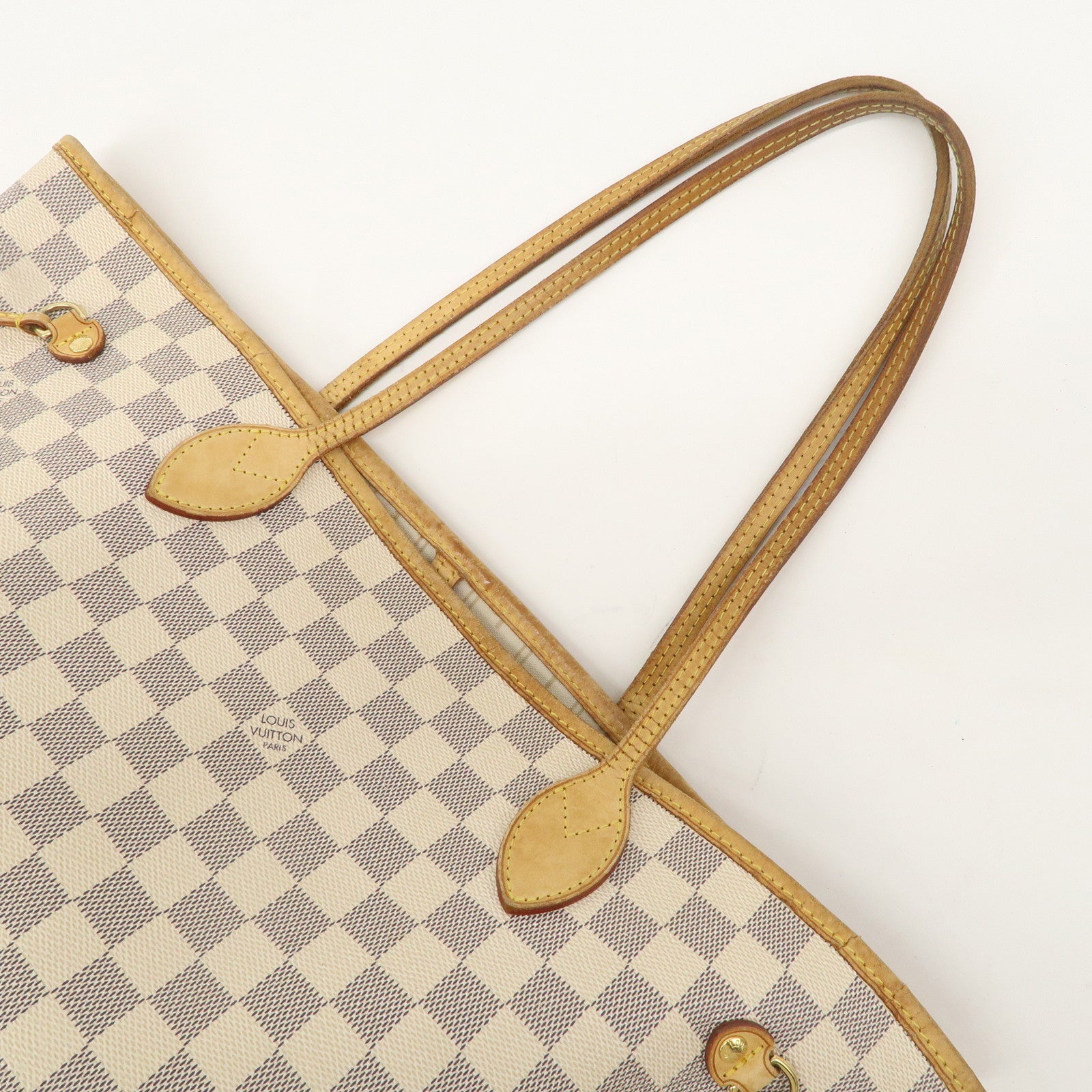 Louis Vuitton Damier Azur Neverfull MM Tote Bag N51107