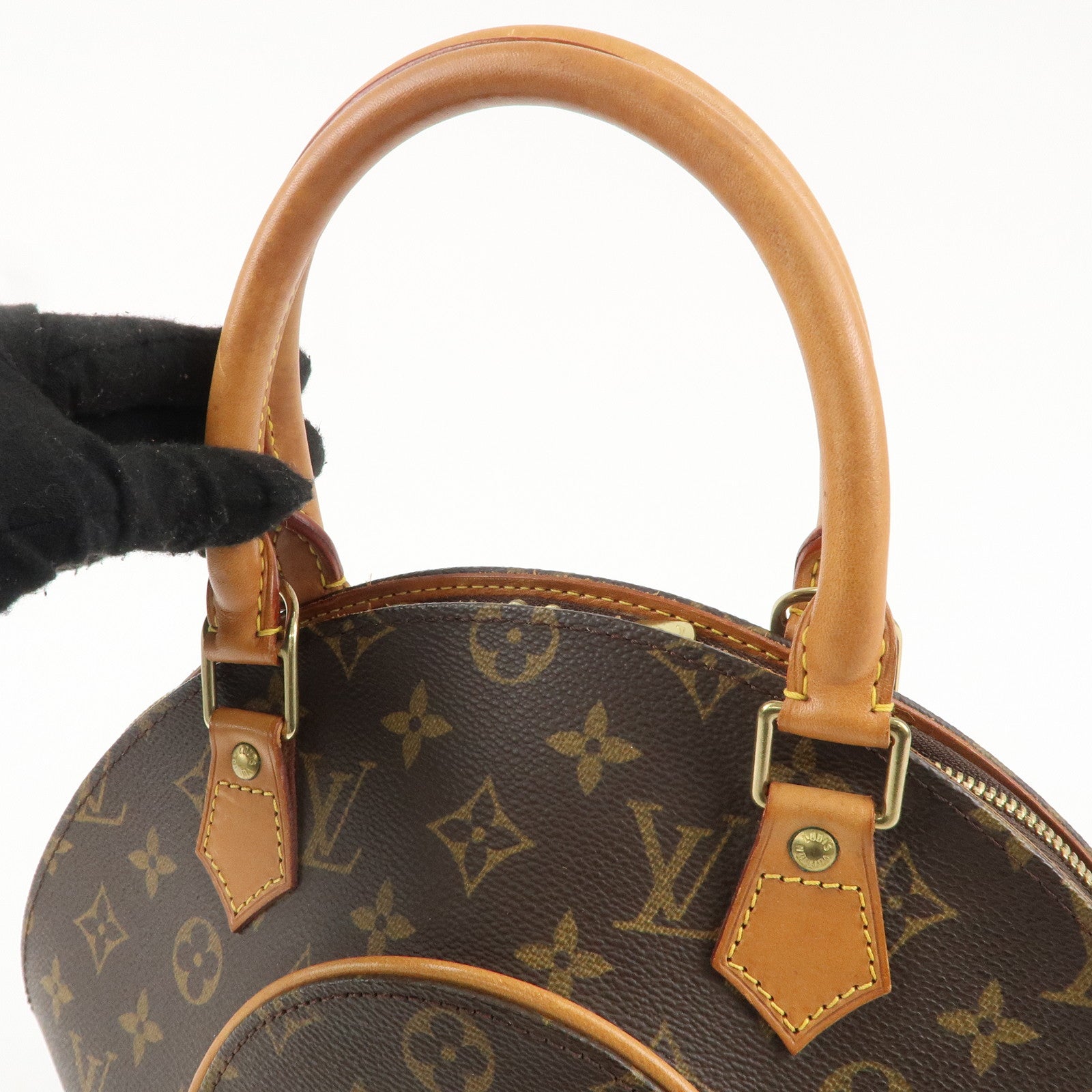 Louis Vuitton Monogram Ellipse PM Hand Bag Brown M51127