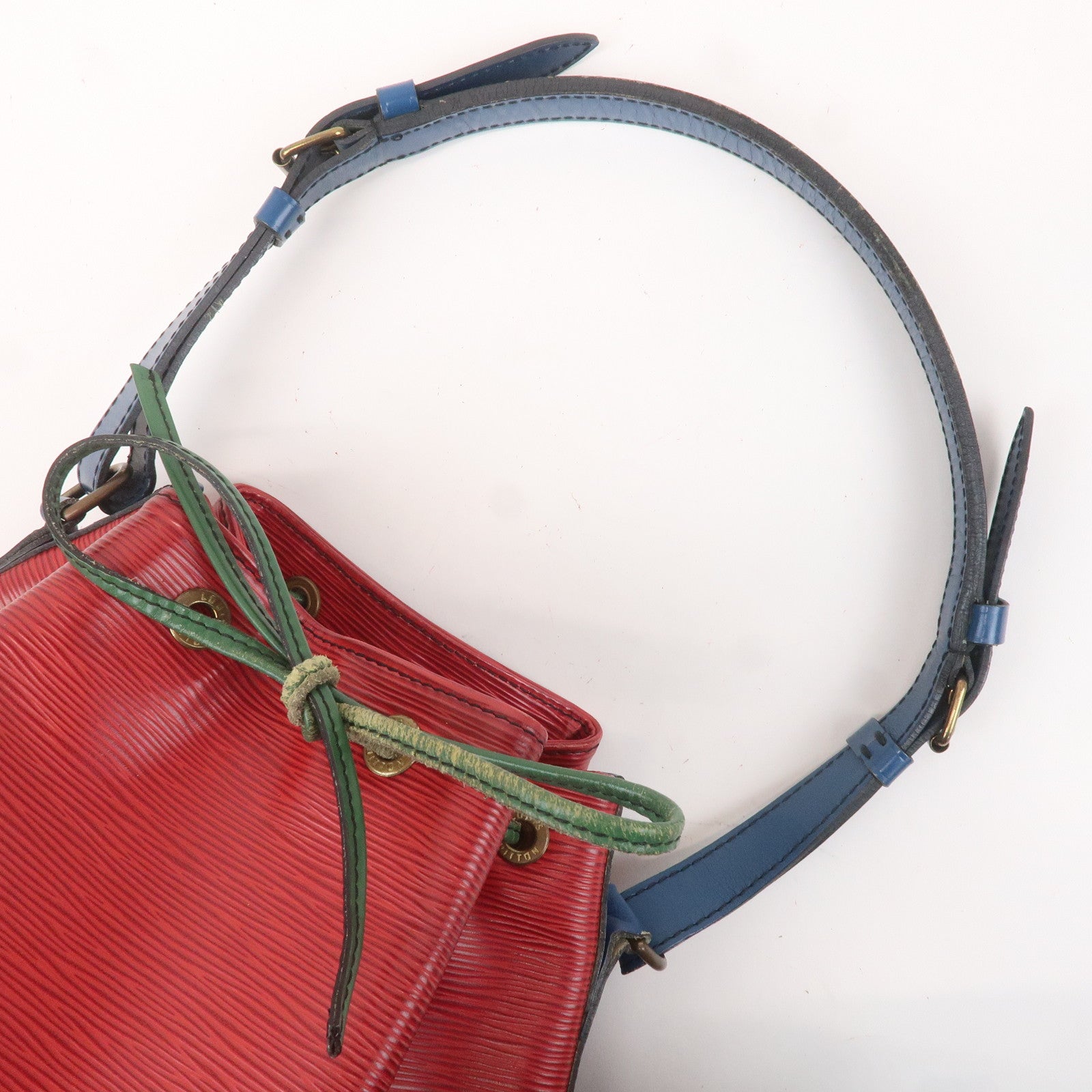 Louis Vuitton Epi Noe Shoulder Bag Red Blue Green M44084