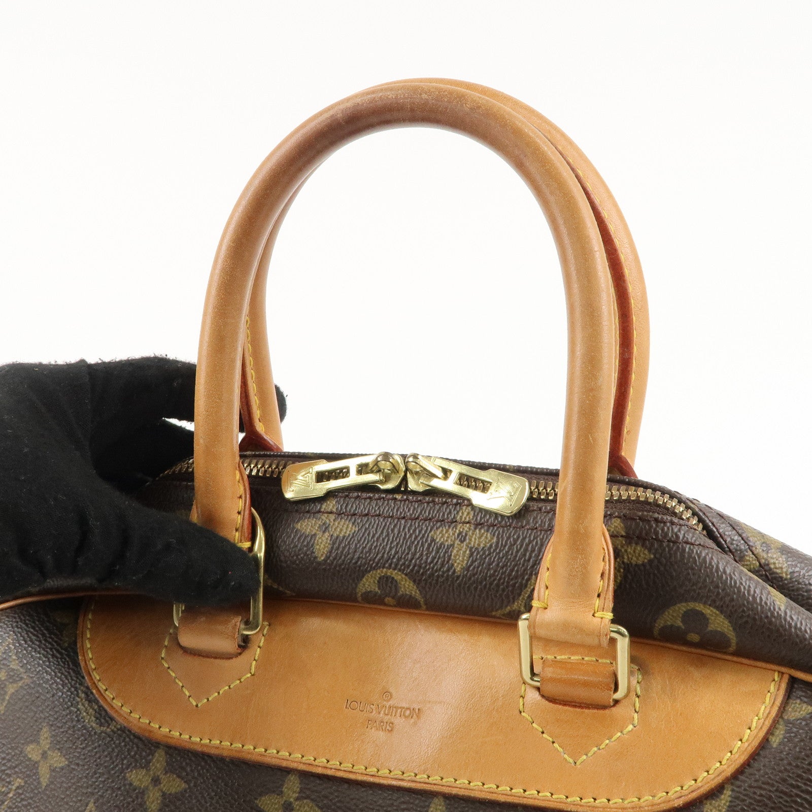 Louis Vuitton Monogram Deauville Hand Bag Brown M47270