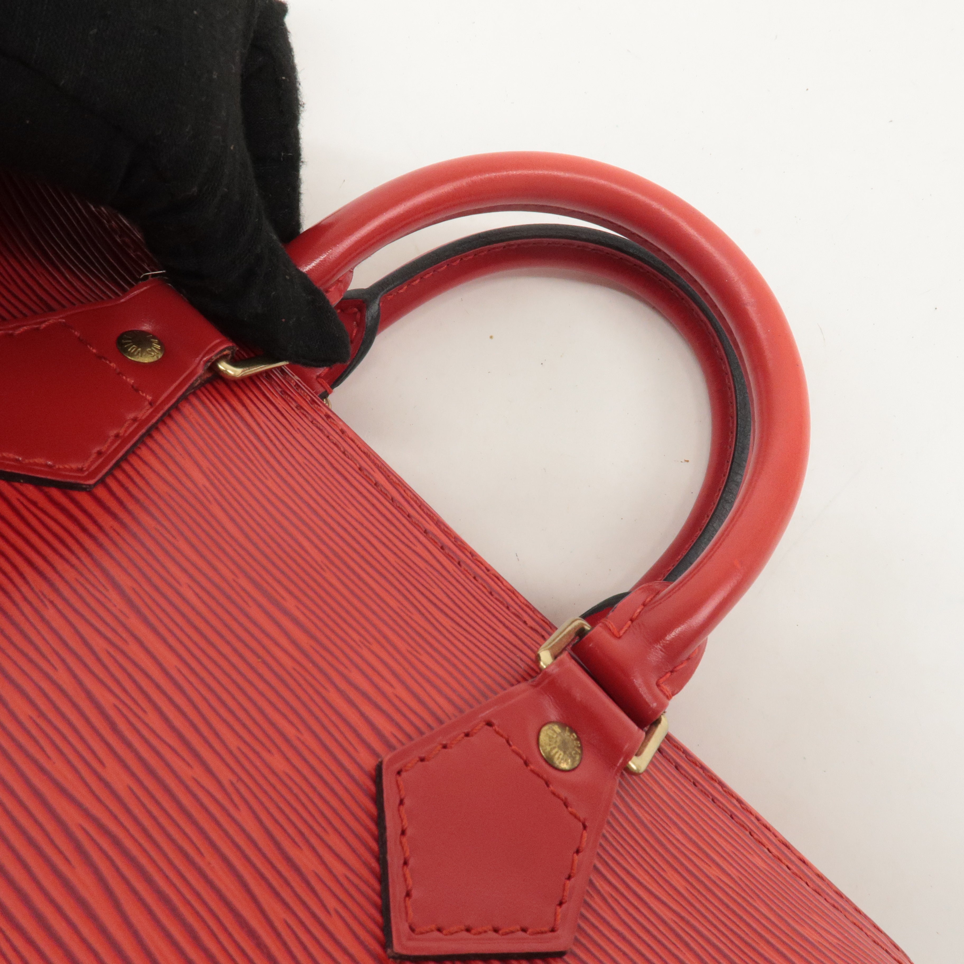 Louis Vuitton Epi Speedy 25 Hand Bag Castilian Red M43017