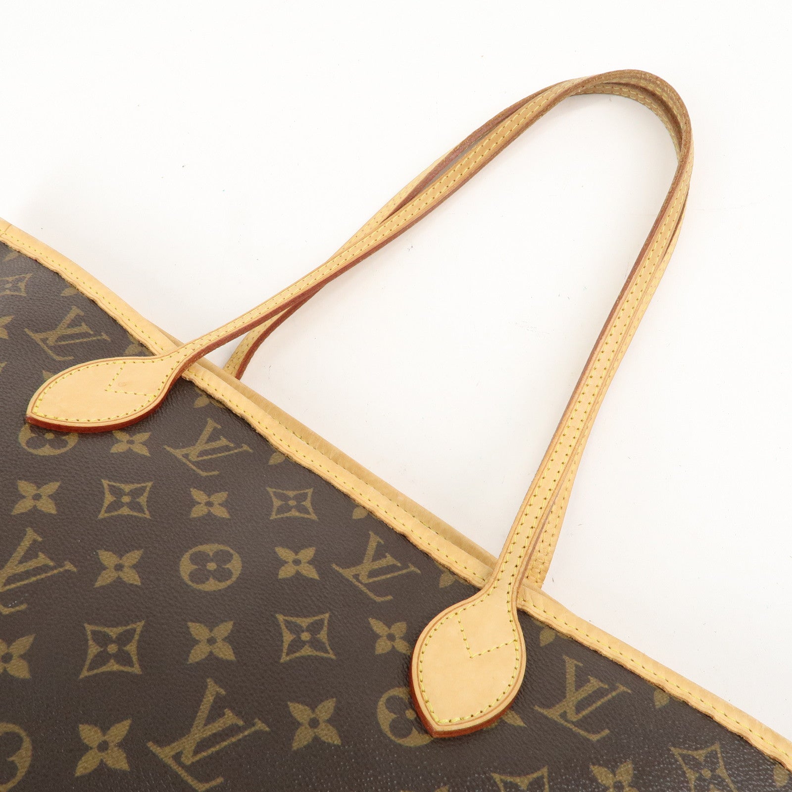 Louis Vuitton Monogram Neverfull MM Tote Bag Brown M40156