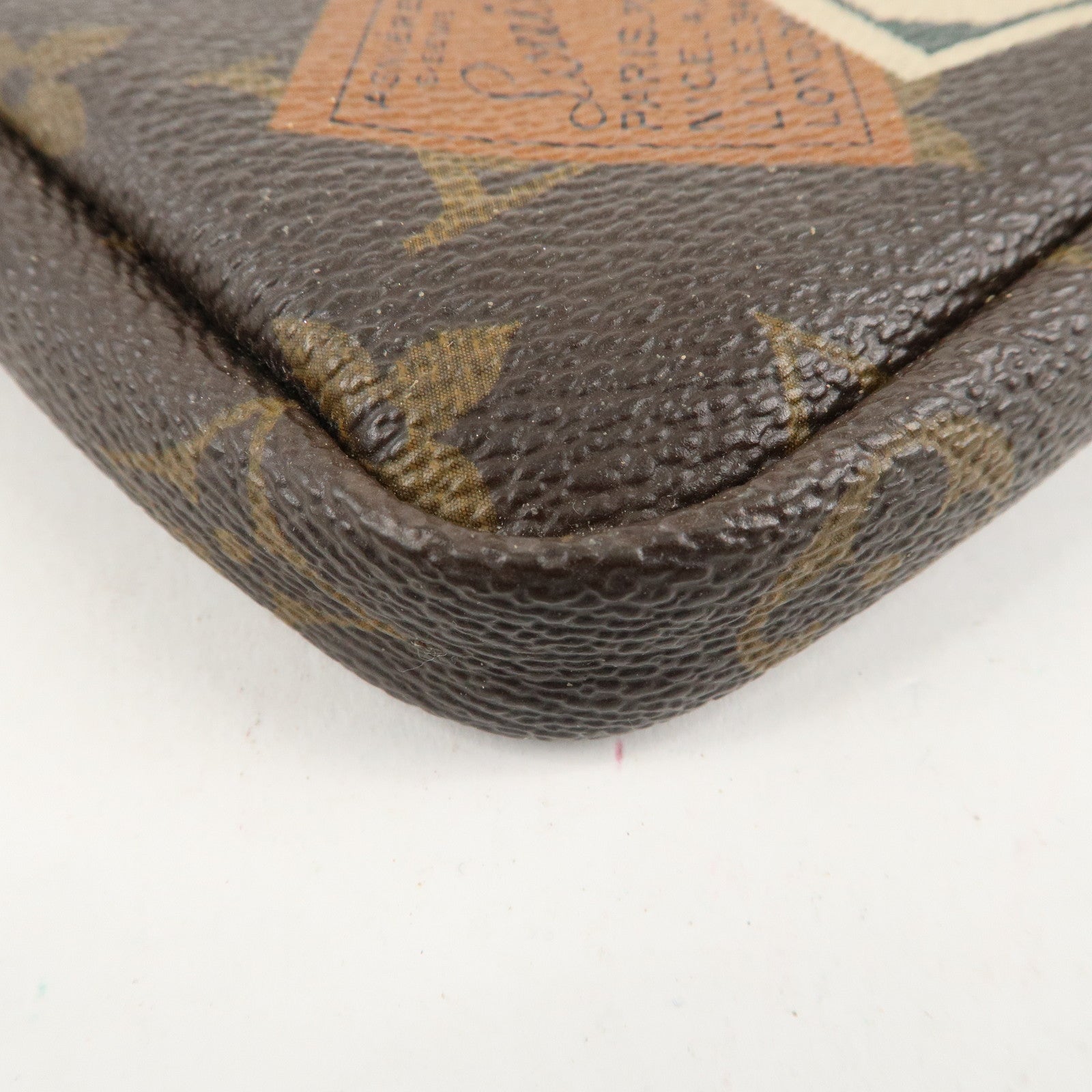 Louis Vuitton Monogram Label Collection Trousse Cles Brown M63800