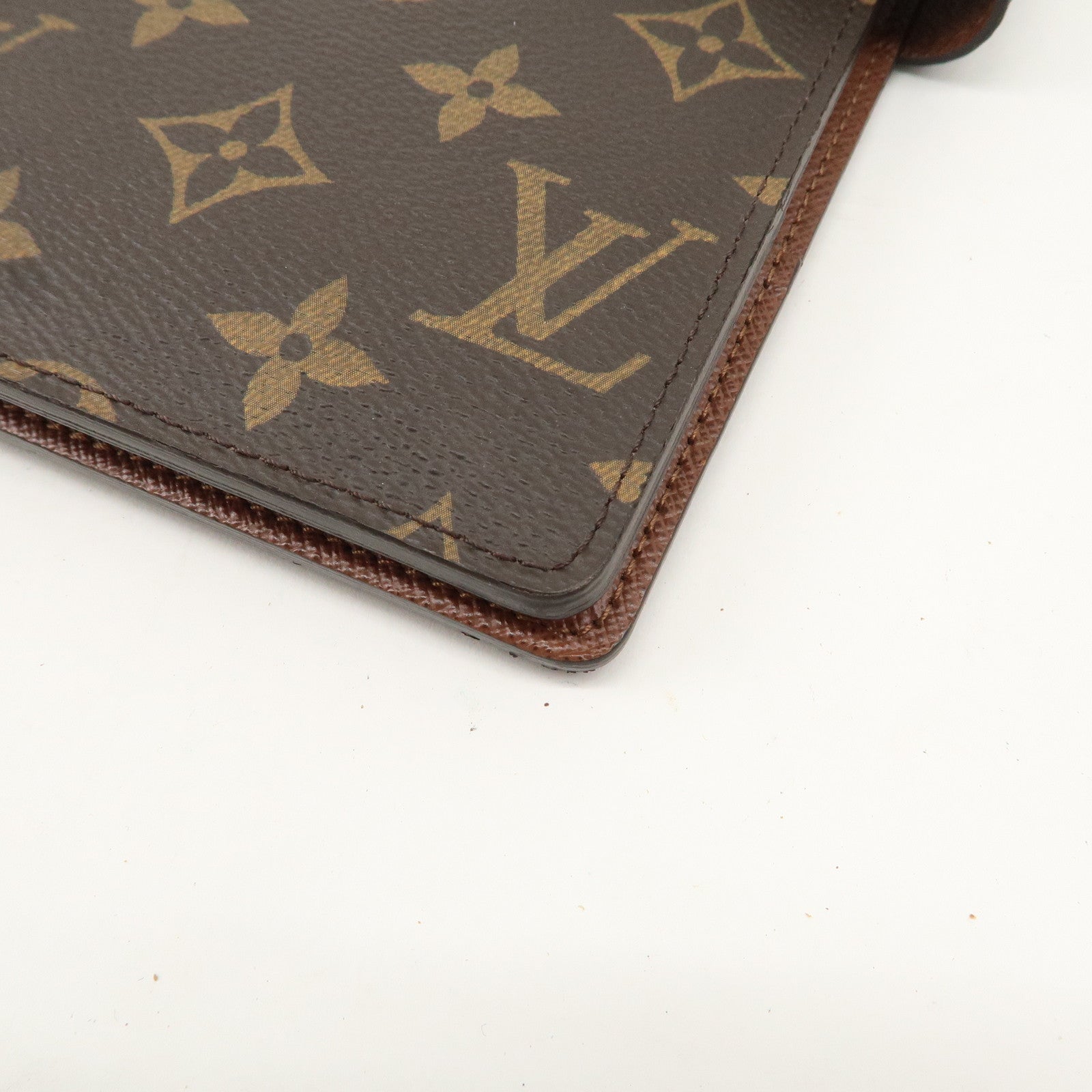 Louis Vuitton Monogram Agenda GM Planner Cover Brown R20106