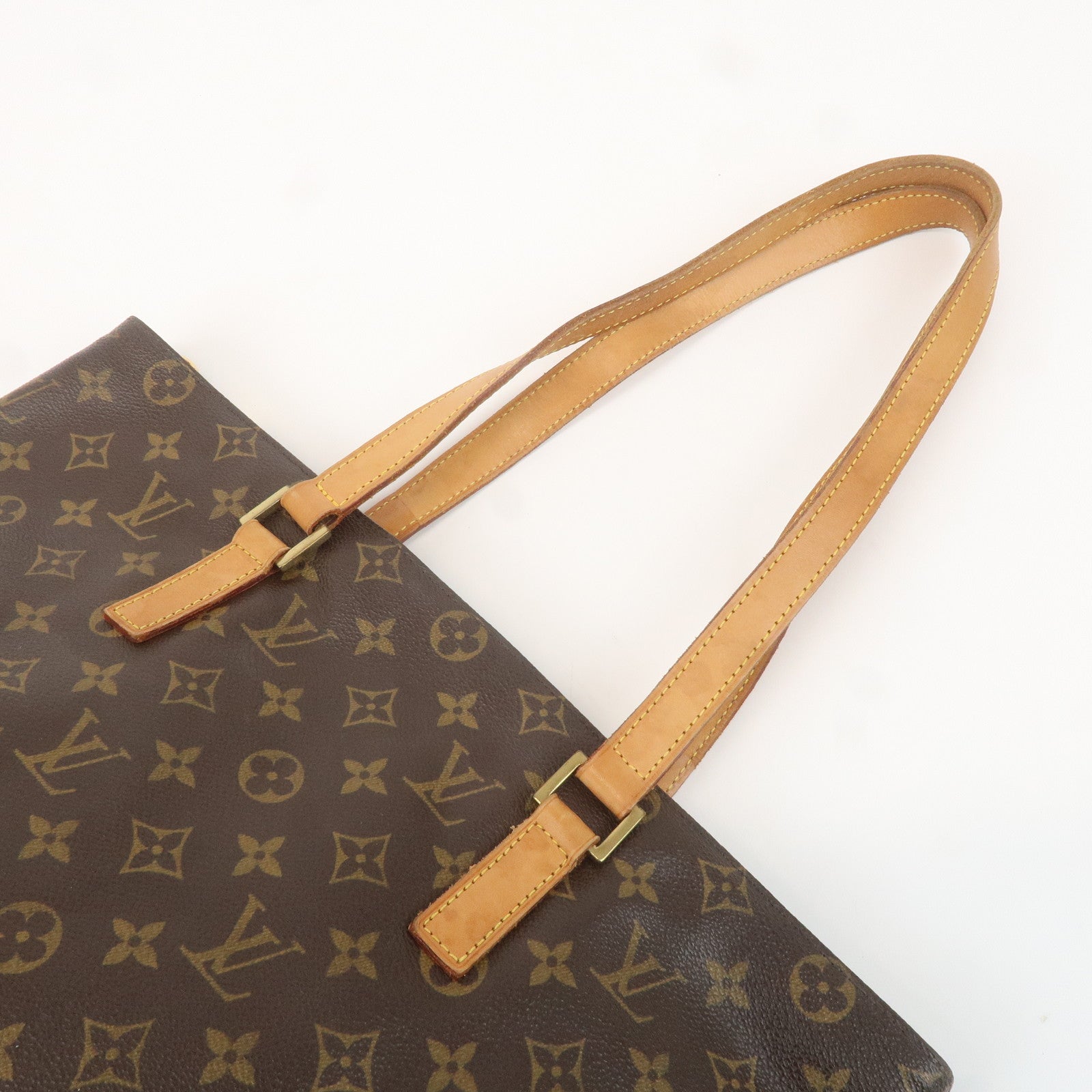 Louis Vuitton Monogram Cabas Mezzo Tote Bag Brown M51151