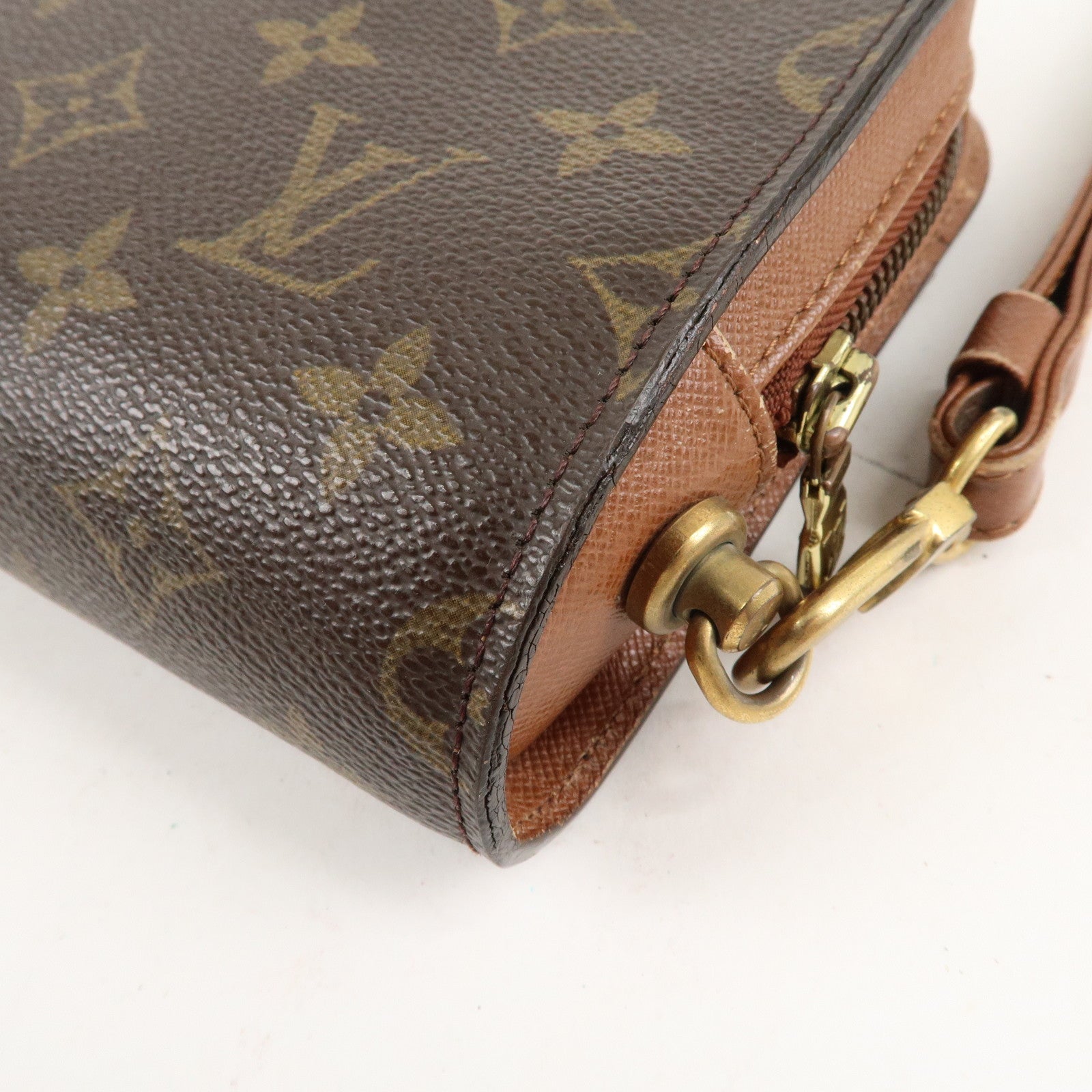 Louis Vuitton Monogram Orsay Clutch Bag Pouch Brown M51790