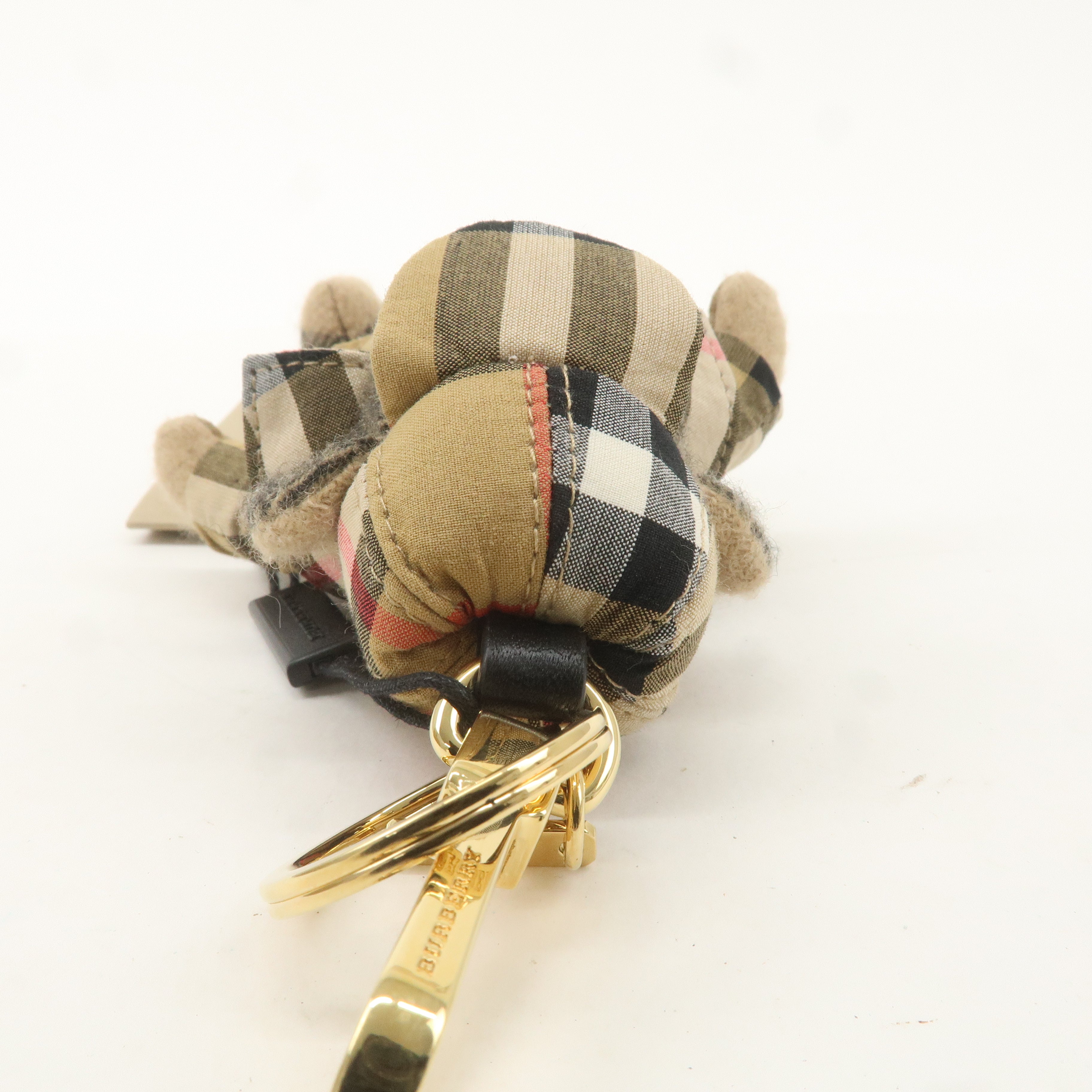 BURBERRY Thomas Bear bag Charm Key Chain Cashmere Beige Brown