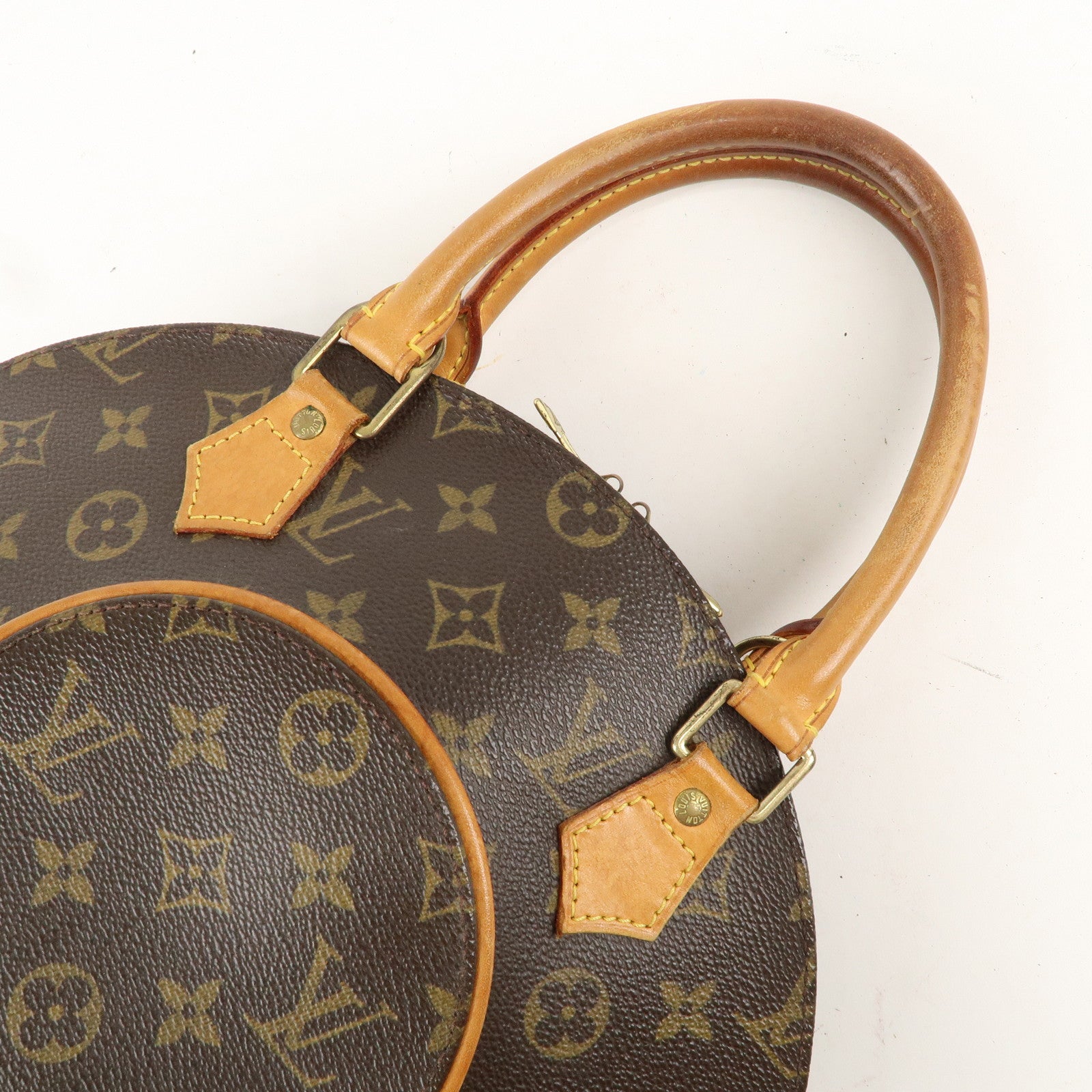 Louis Vuitton Monogram Ellipse PM Hand Bag Brown M51127