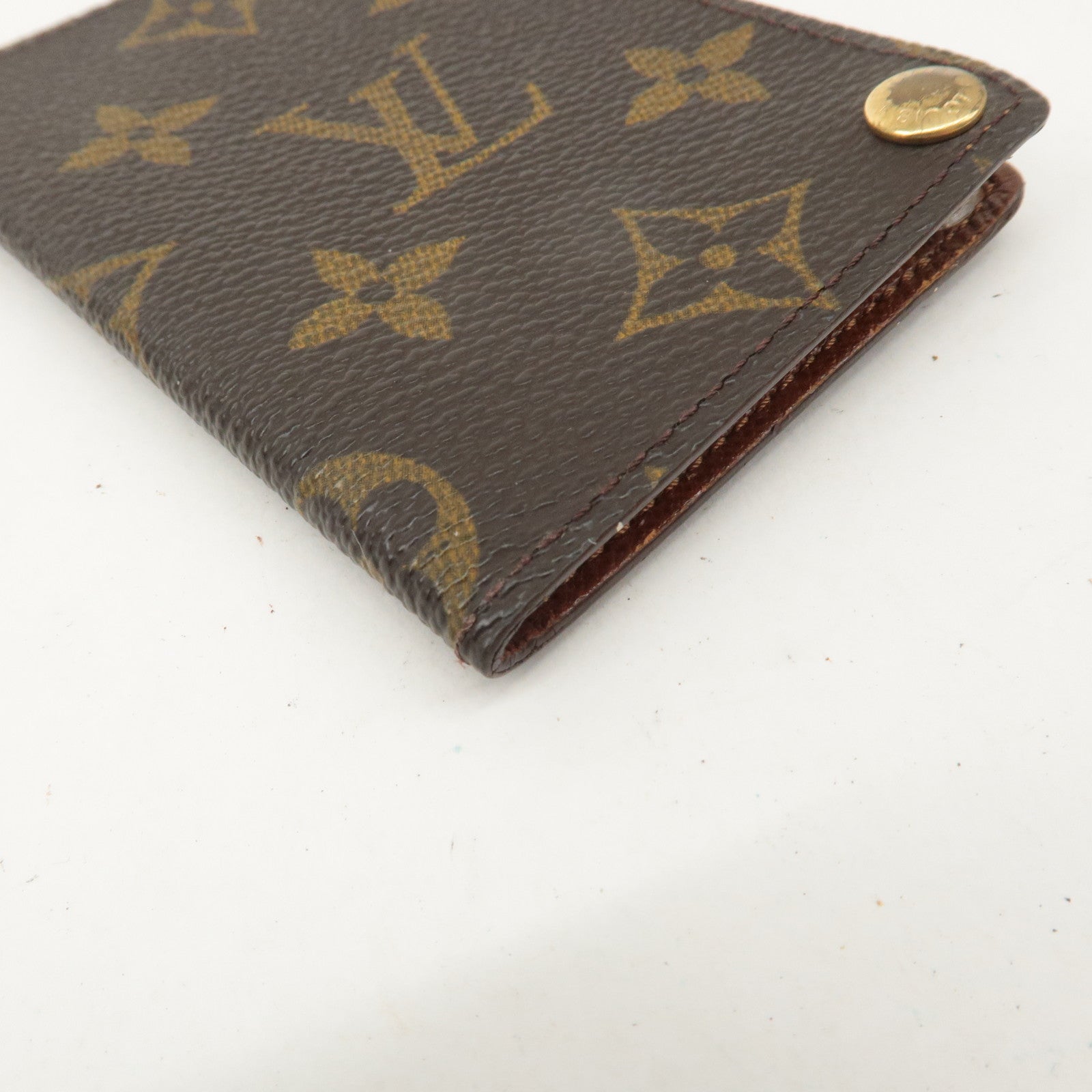 Louis Vuitton Monogram Porte Cartes Credit Pression Brown M60937