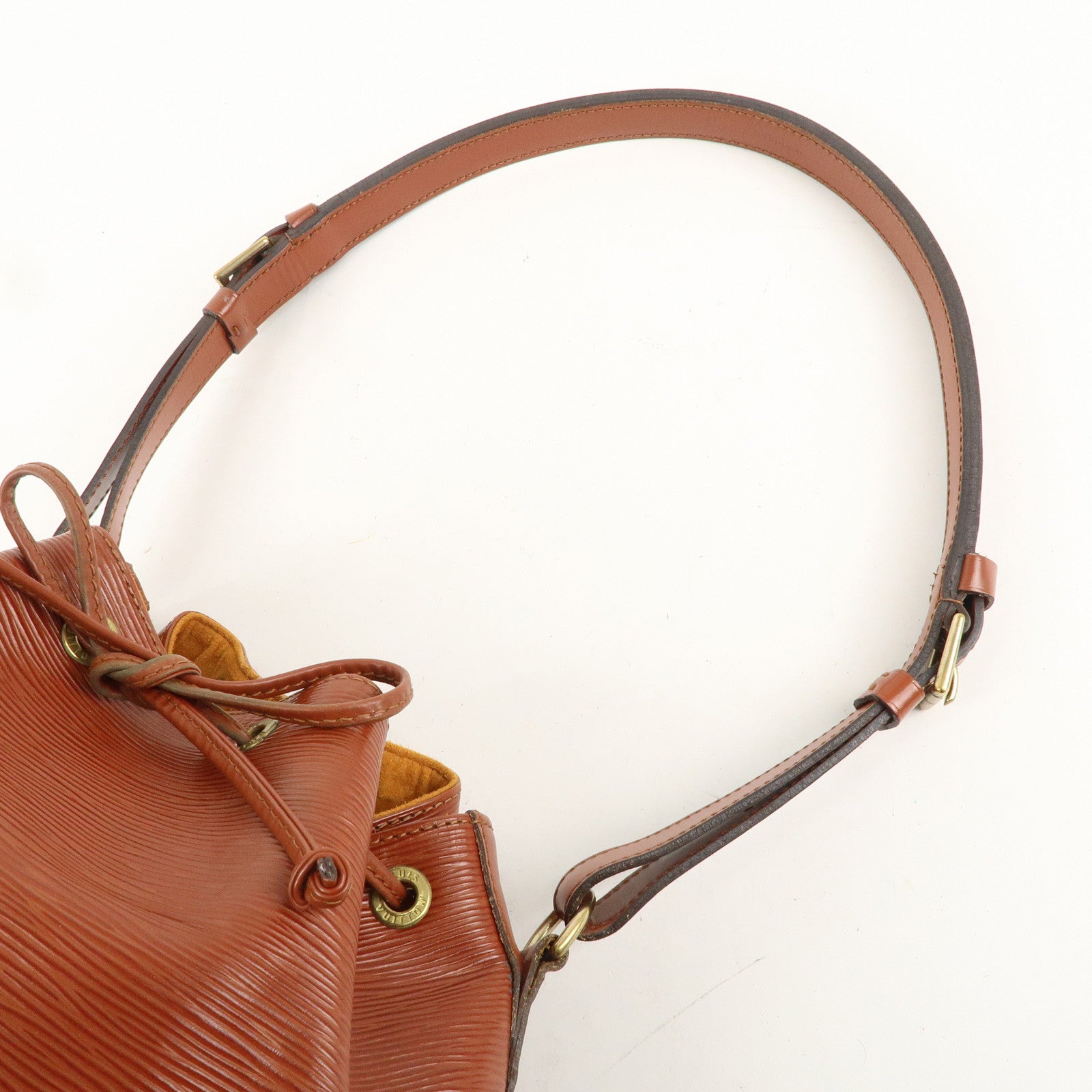 Louis Vuitton Epi Petit Noe Shoulder Bag Kenya Brown M44103