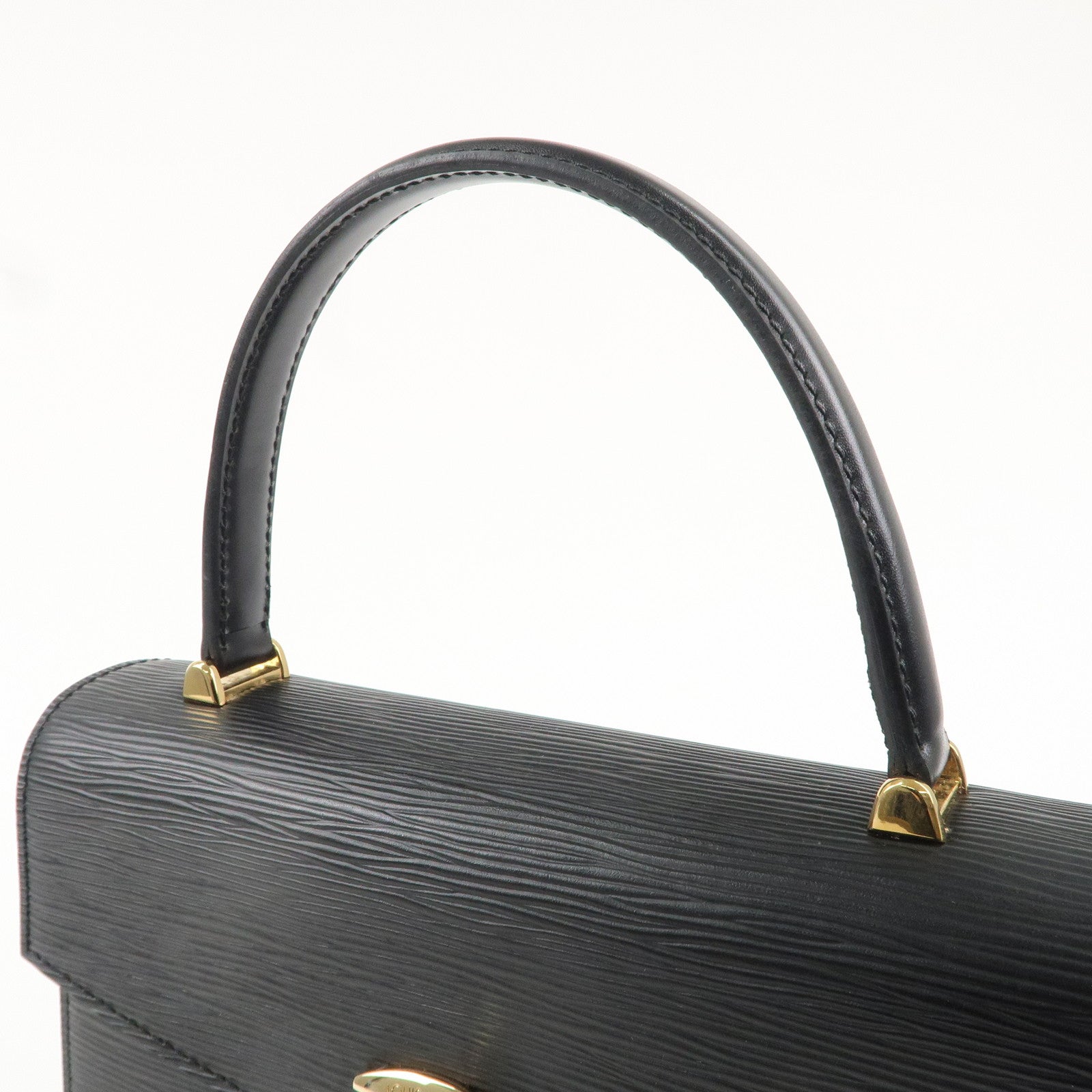 Louis Vuitton Epi Leather Malesherbes Hand Bag Black M52372