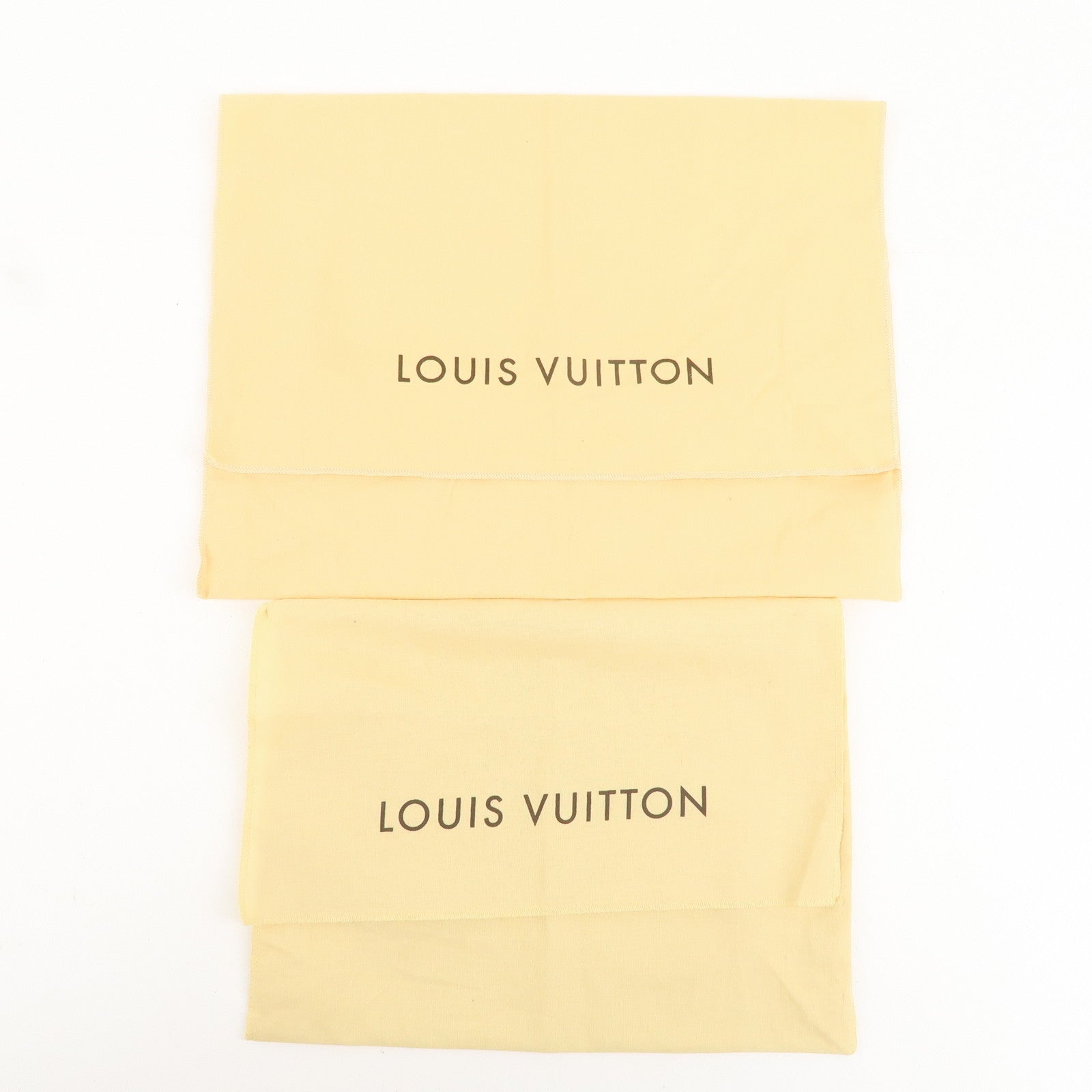 Louis Vuitton Set of 10 Storage Bag Dust Bag Flap Type Beige