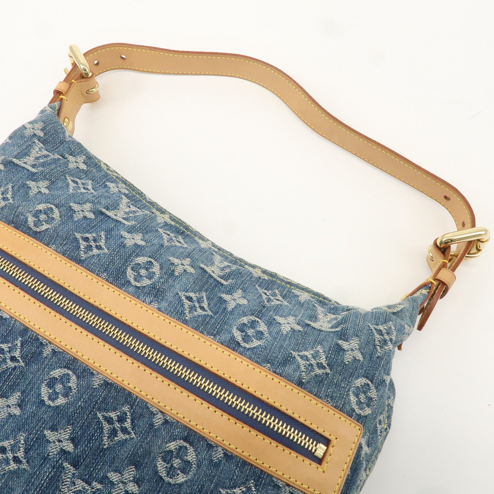 Louis Vuitton Monogram Denim Baggy GM Shoulder Bag M95048