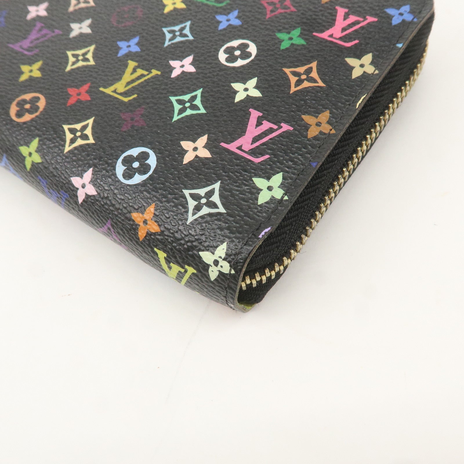 Louis Vuitton Monogram Multi Color Zippy Wallet Noir M60244