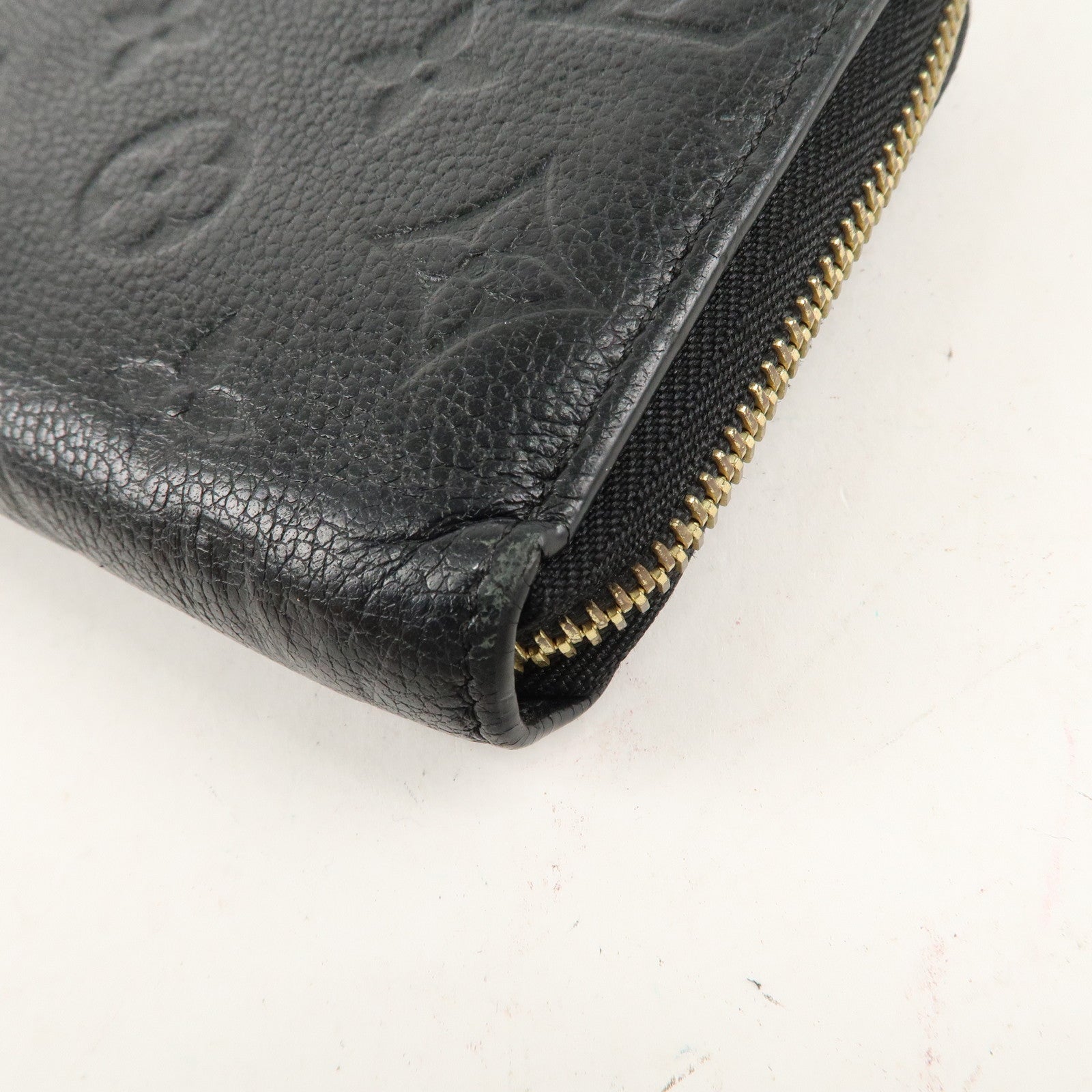 Louis Vuitton Monogram Empreinte Zippy Wallet Noir M61864