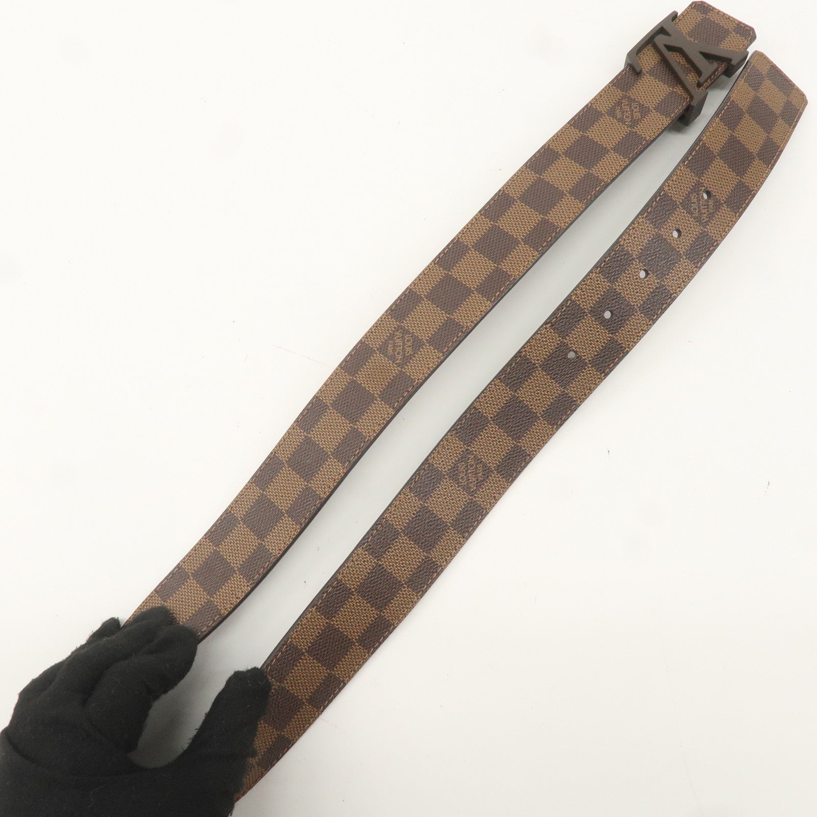 Louis Vuitton Damier Saint Tulle LV Initial Belt 85/34 M9807