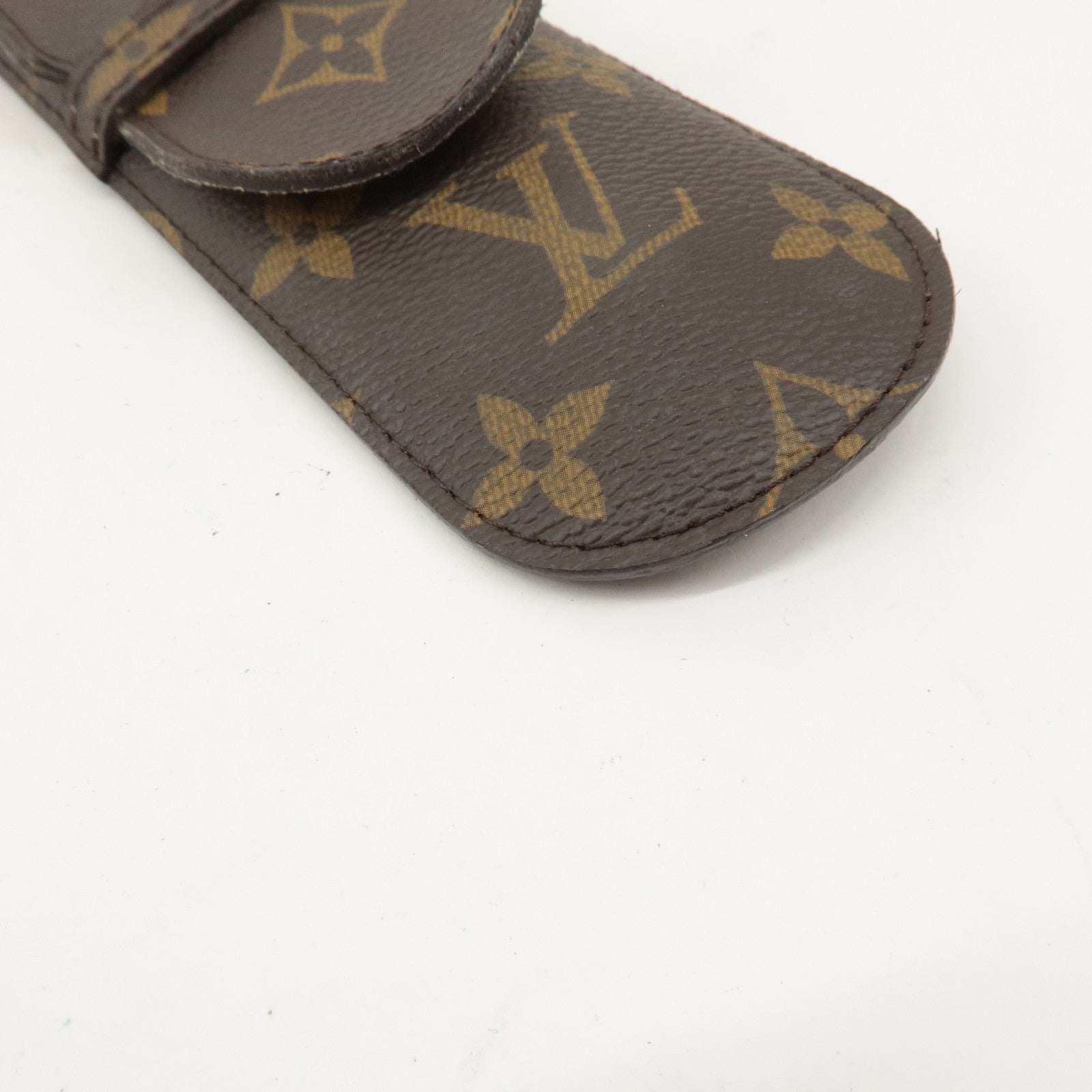 Louis Vuitton Monogram etui stylo Pen Case Brown M62990