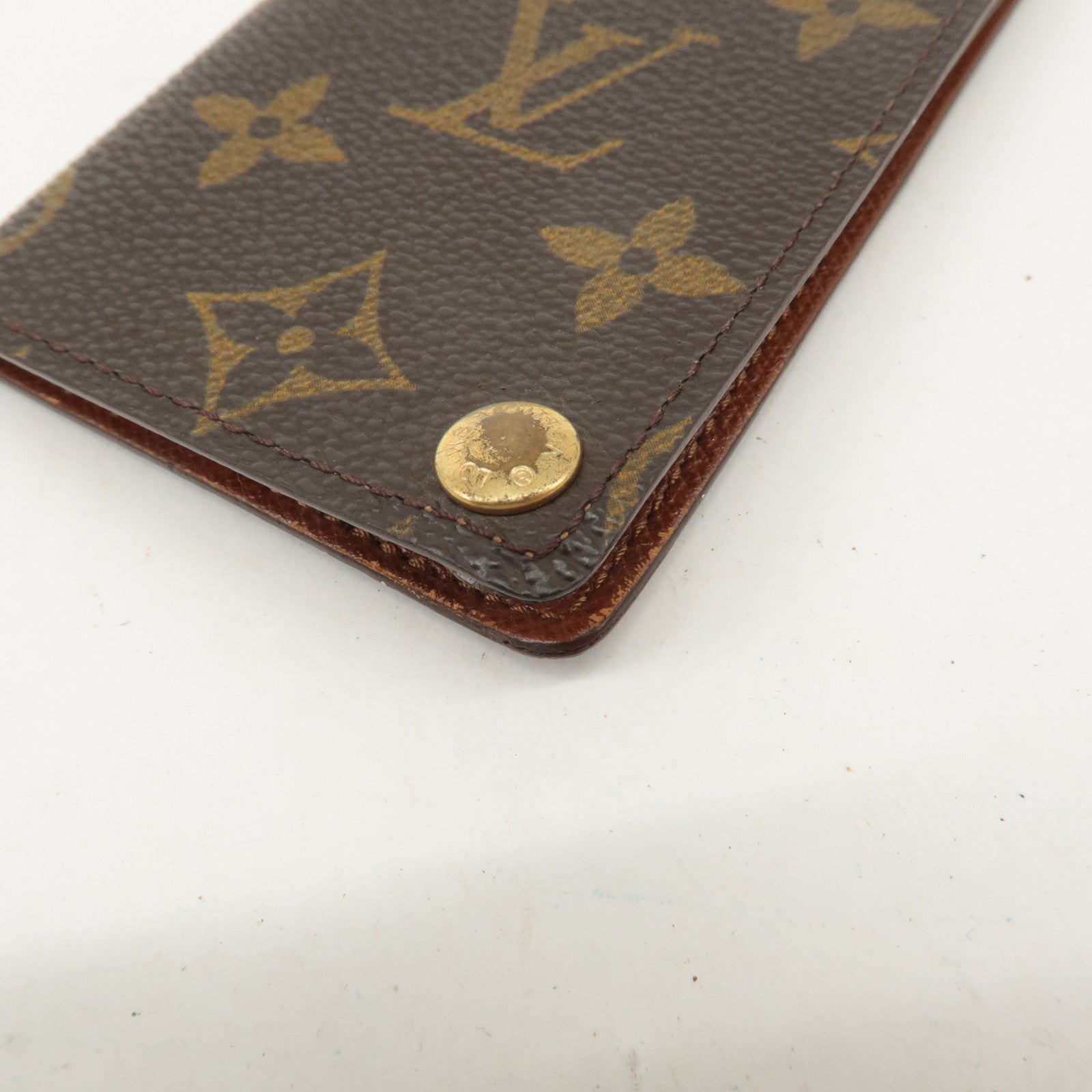 Louis Vuitton Monogram Porte Cartes Credit Pression Brown M60937