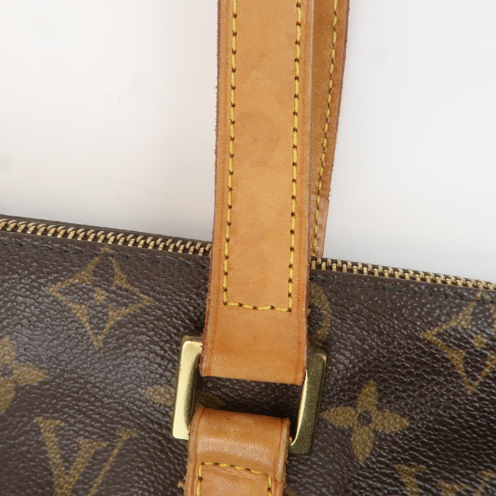 Louis Vuitton Monogram Cabas Mezzo Tote Bag Brown M51151