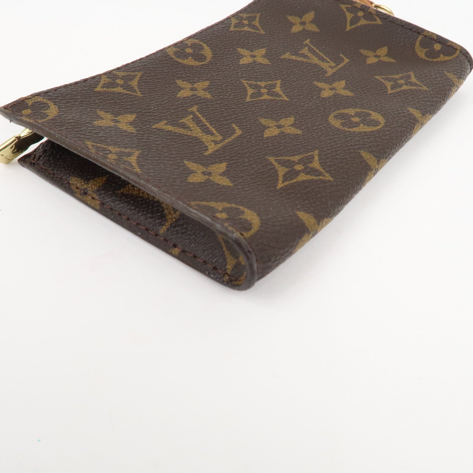 Louis Vuitton Monogram Set of 2 Pouch for Bucket PM Bag Brown