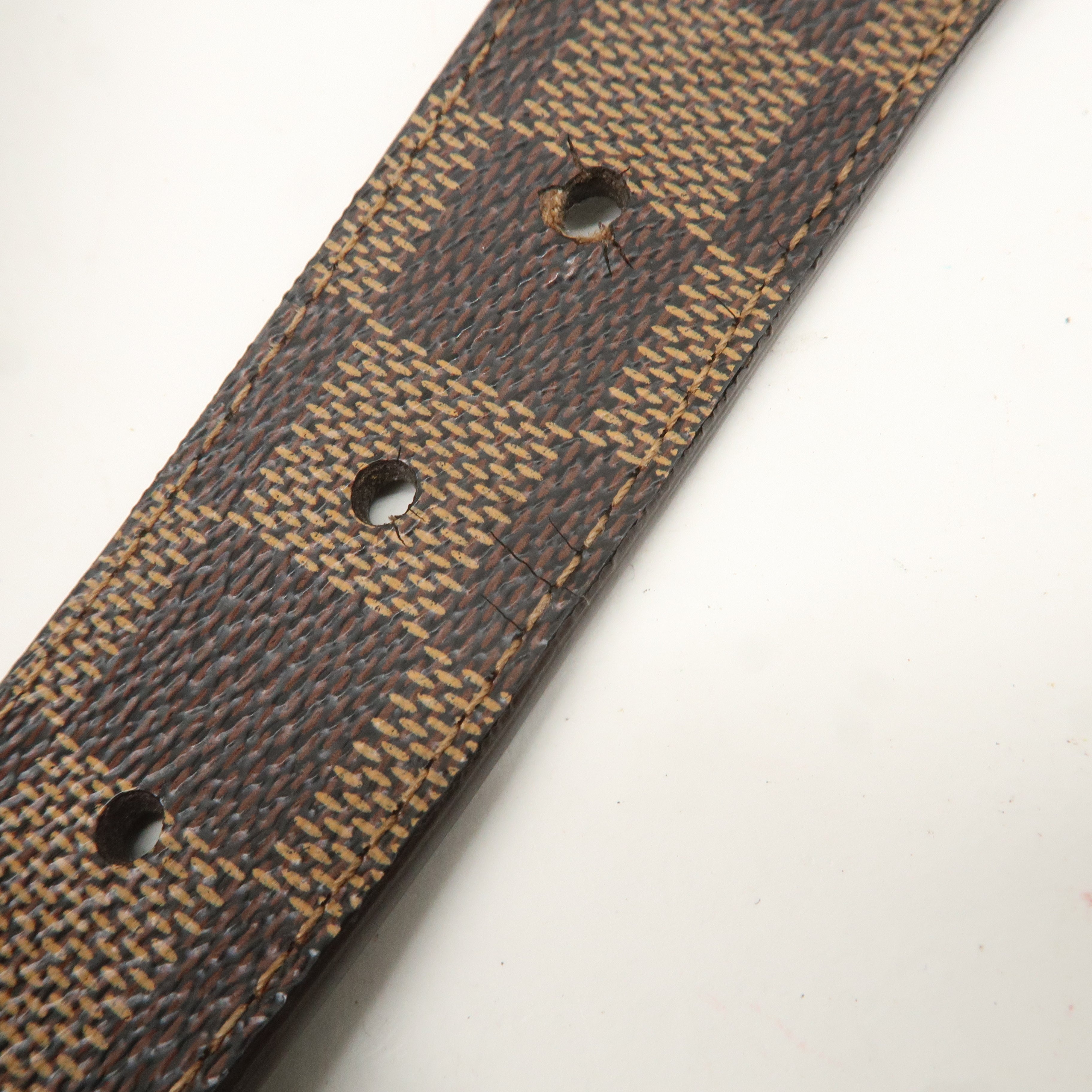 Louis Vuitton Damier Ebene Saint Tulle Carre Belt 75/30 M6944